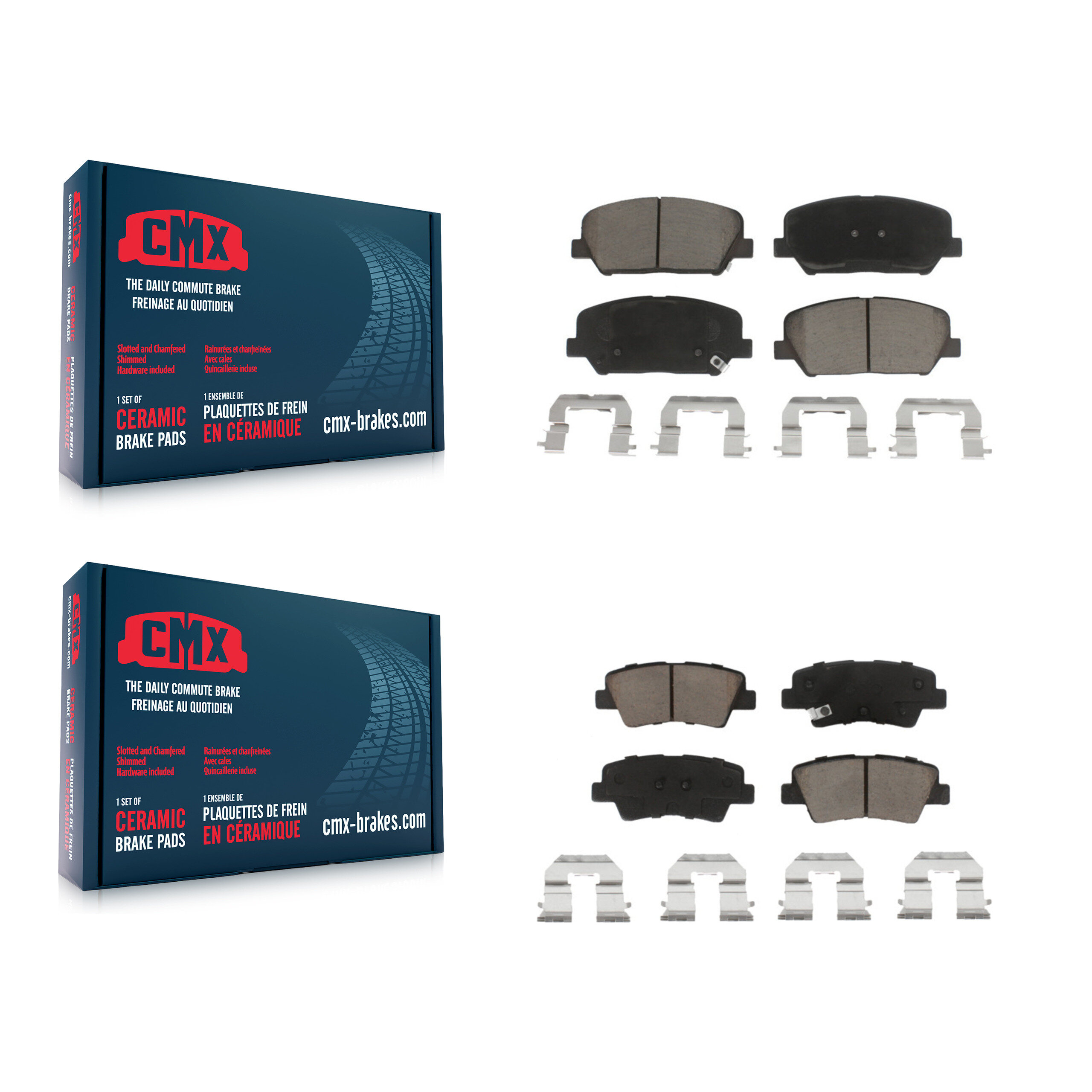 CMX - KCX-100122 - Front and Rear Disc Brake Pad Kits