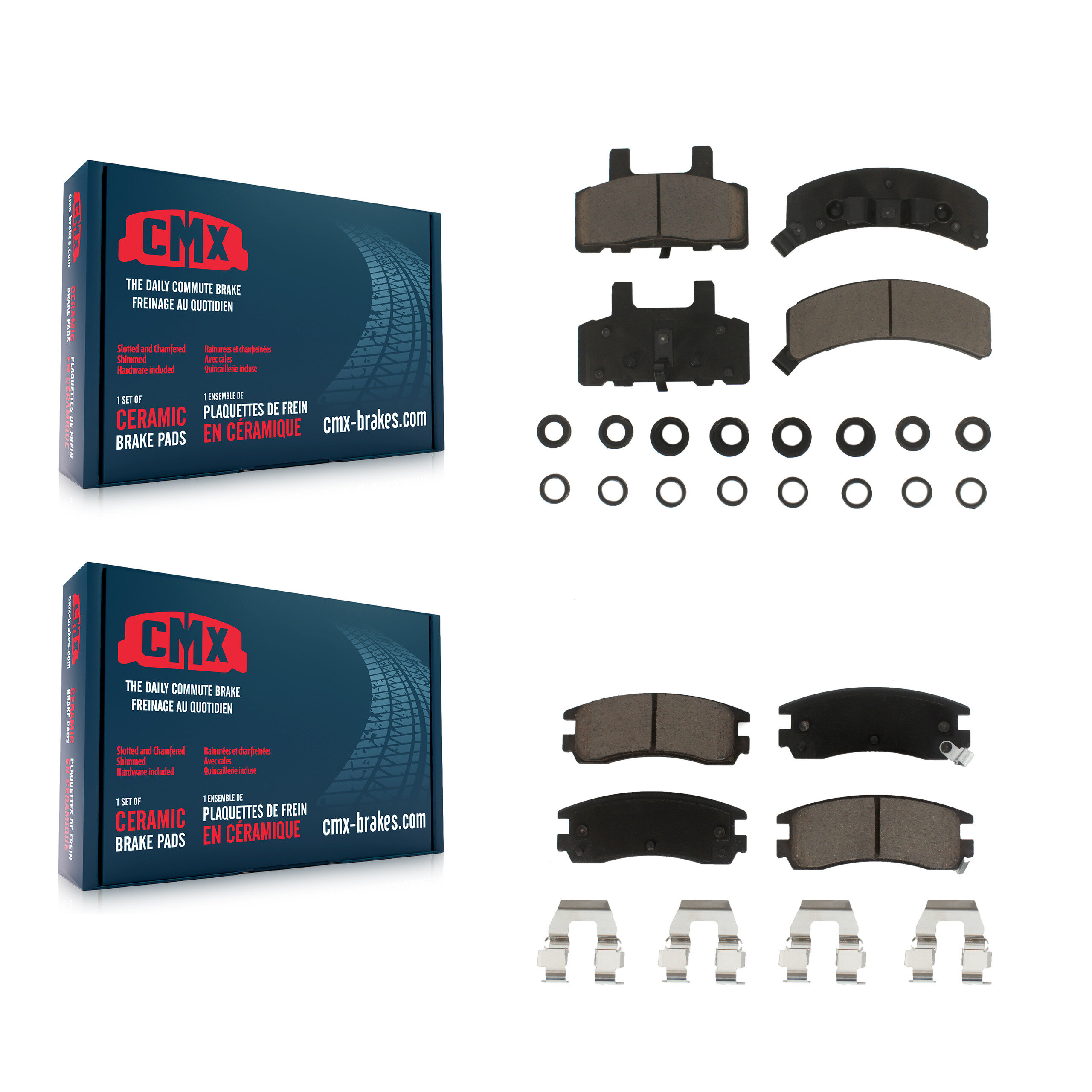 CMX - KCX-100125 - Front and Rear Disc Brake Pad Kits