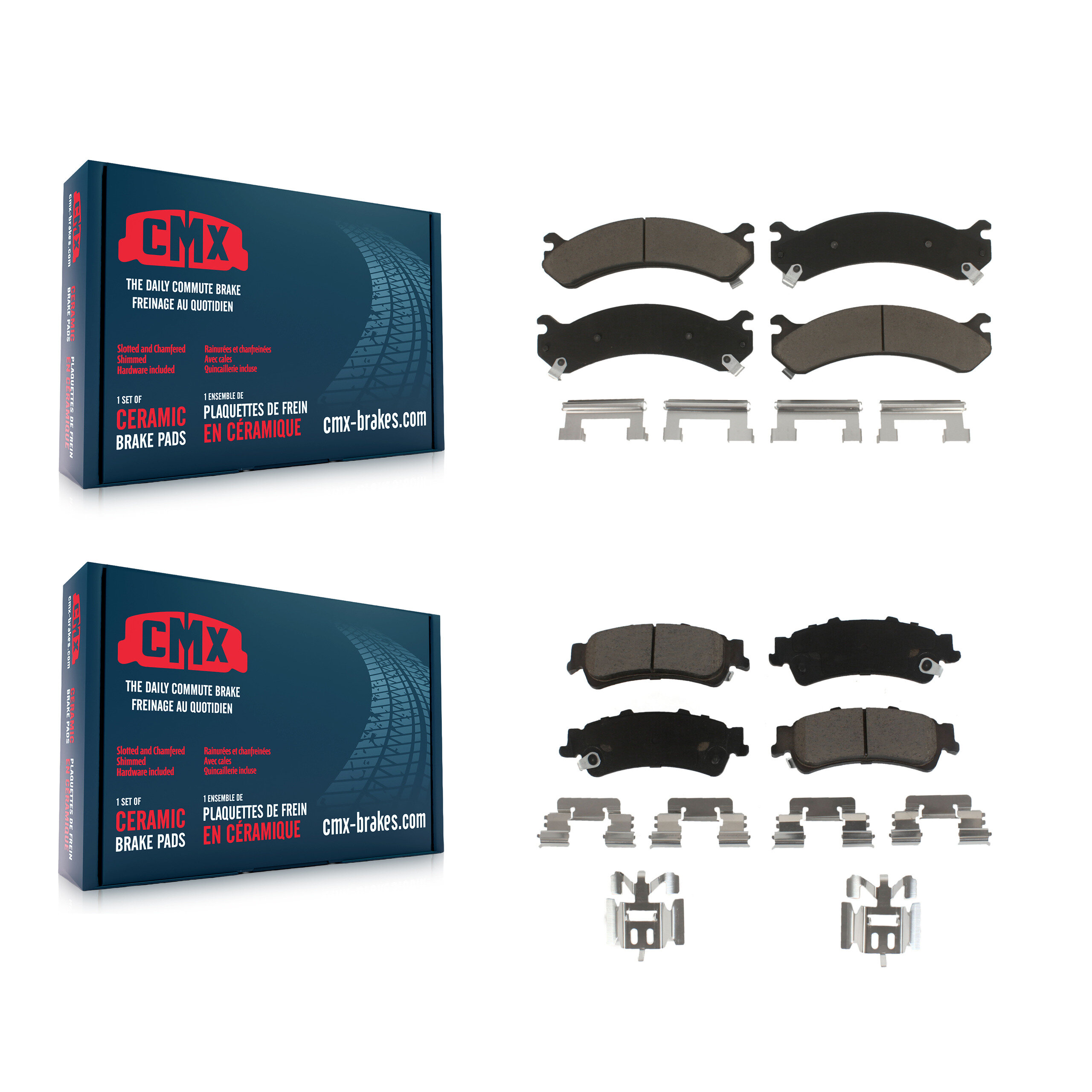 CMX - KCX-100126 - Front and Rear Disc Brake Pad Kits