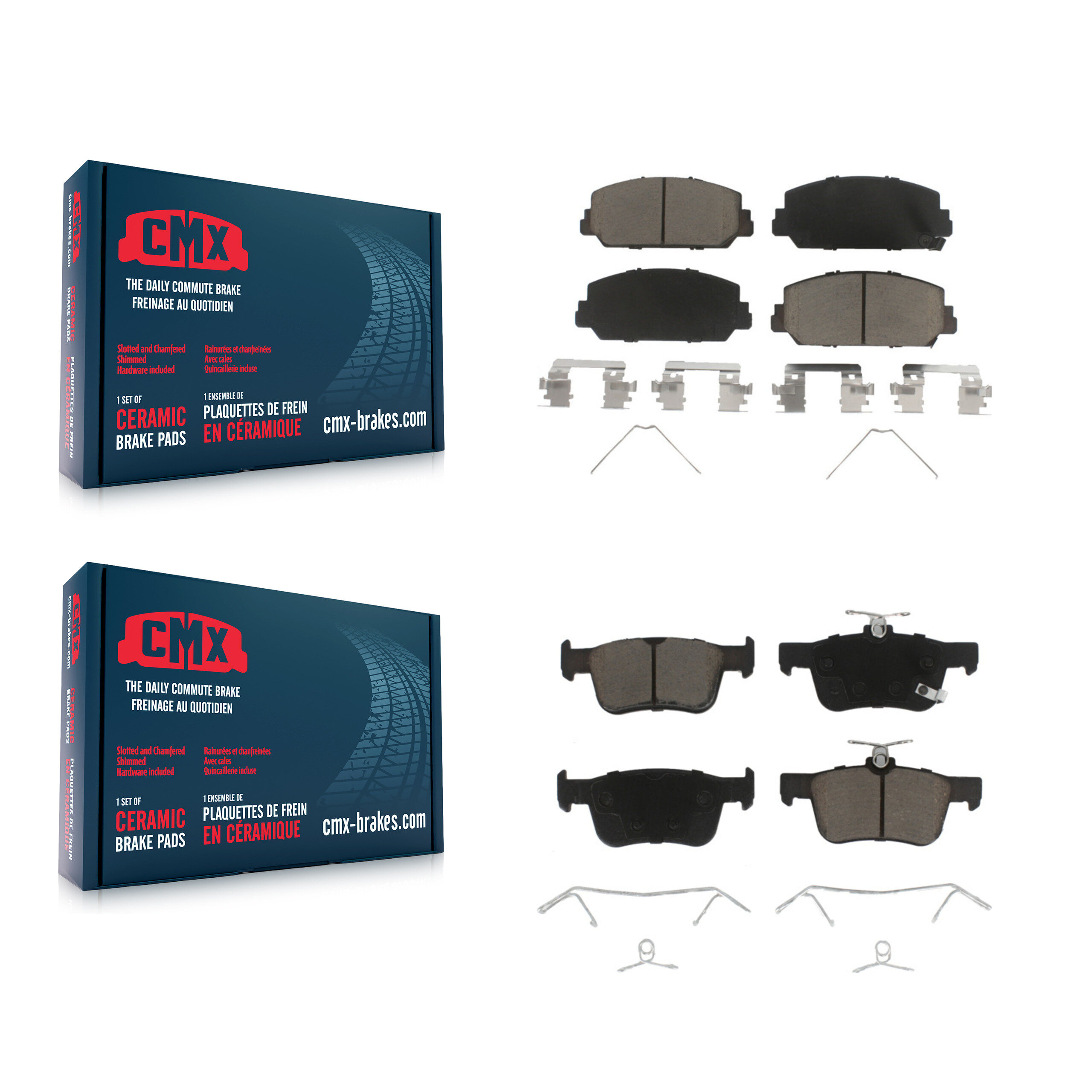 CMX - KCX-100128 - Front and Rear Disc Brake Pad Kits