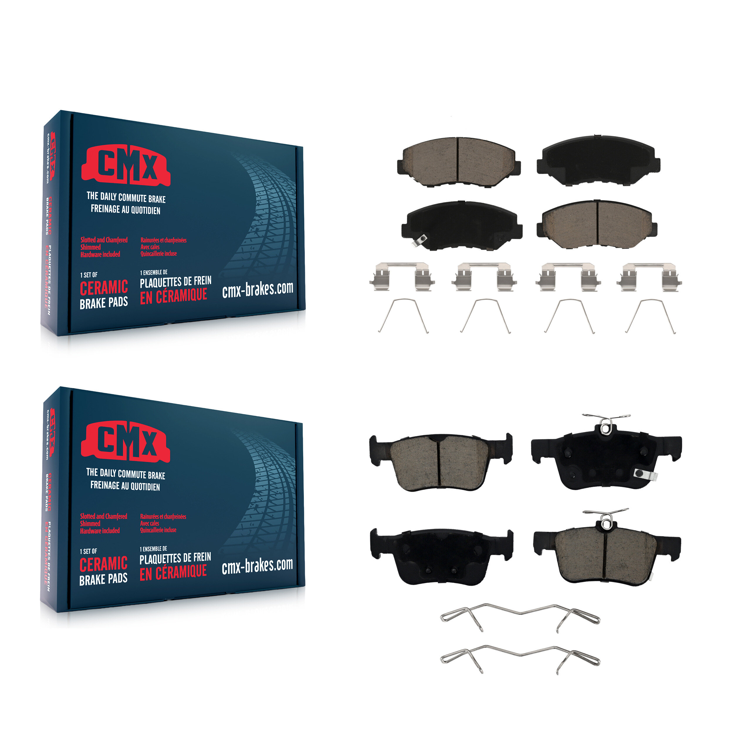 CMX - KCX-100129 - Front and Rear Disc Brake Pad Kits