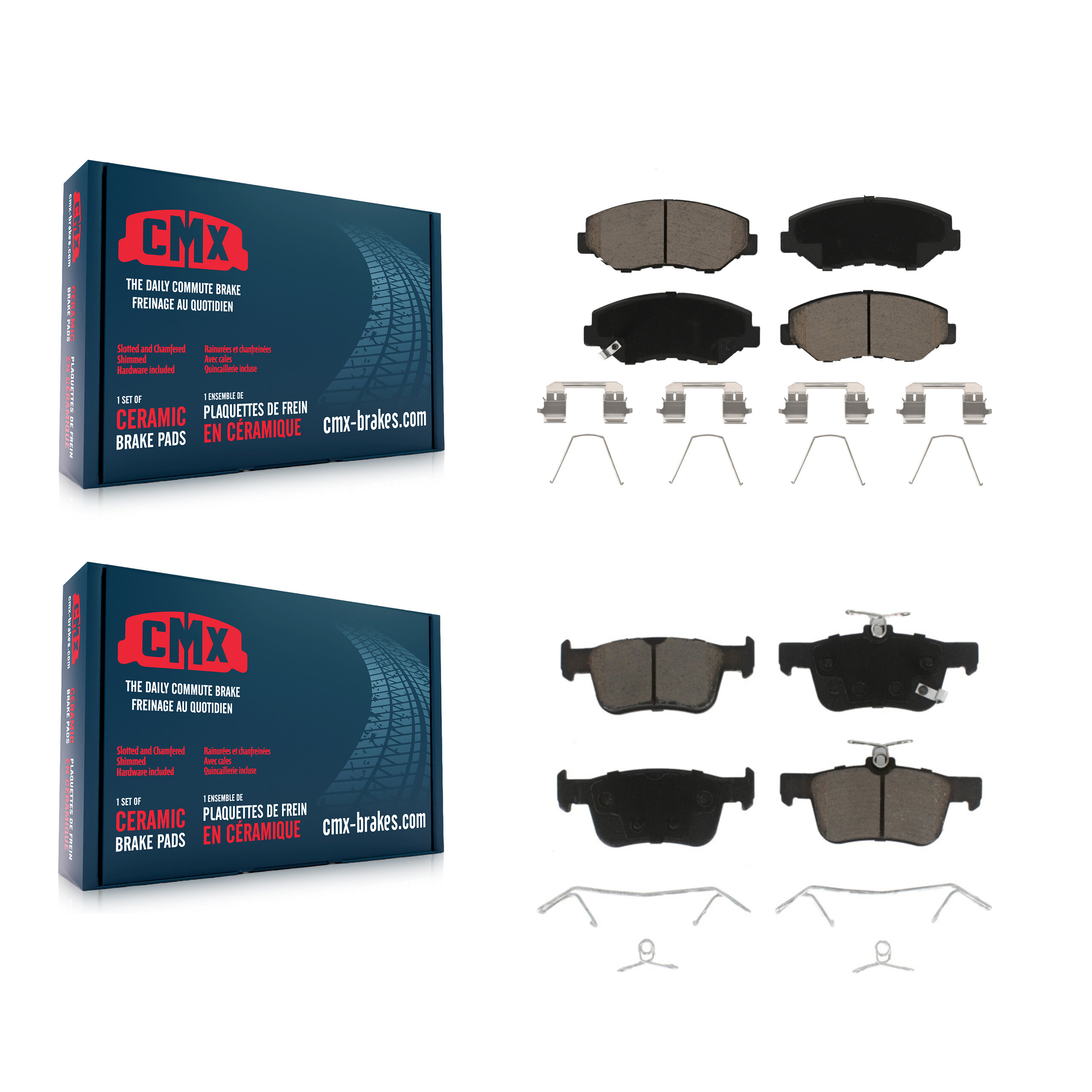 CMX - KCX-100130 - Front and Rear Disc Brake Pad Kits