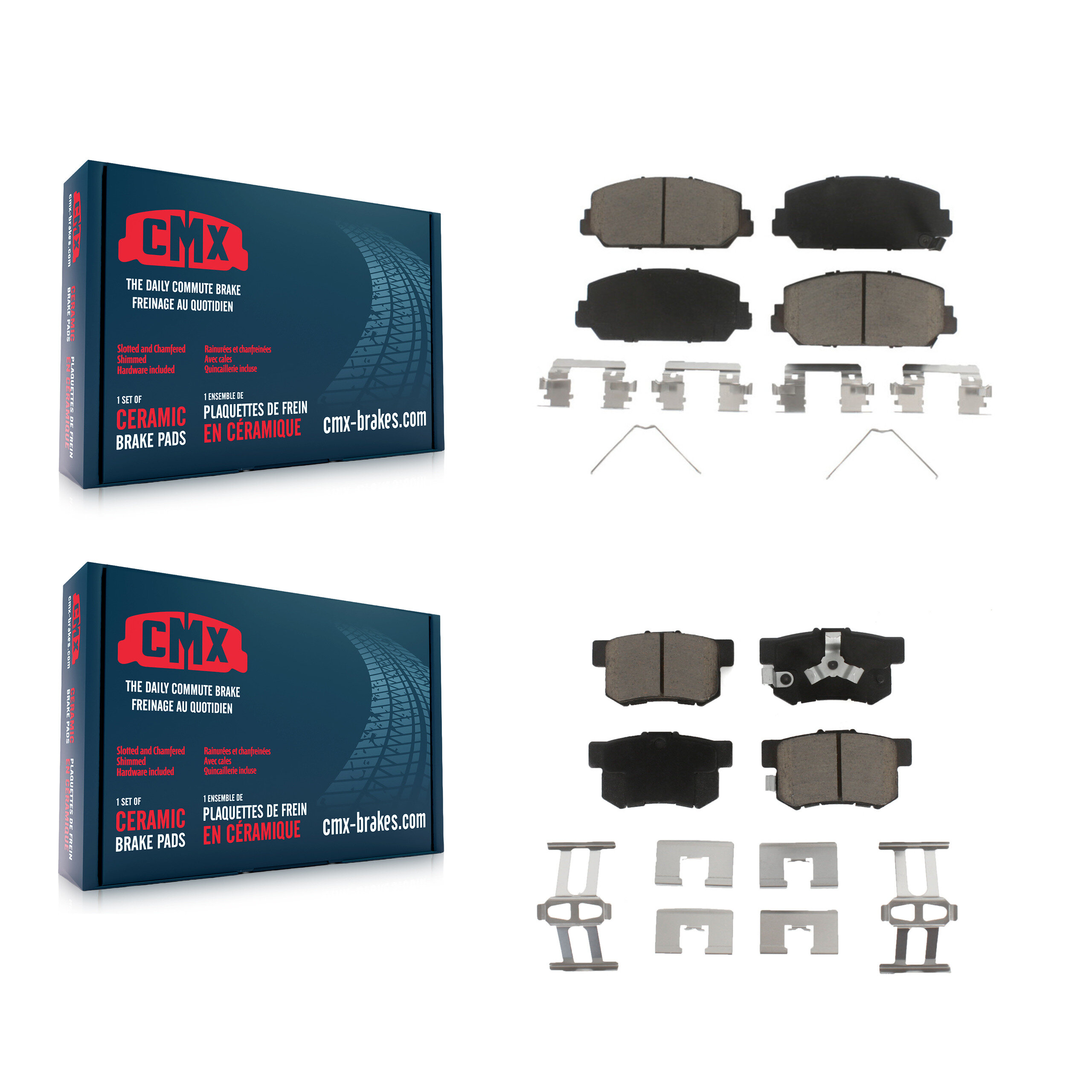 CMX - KCX-100131 - Front and Rear Disc Brake Pad Kits