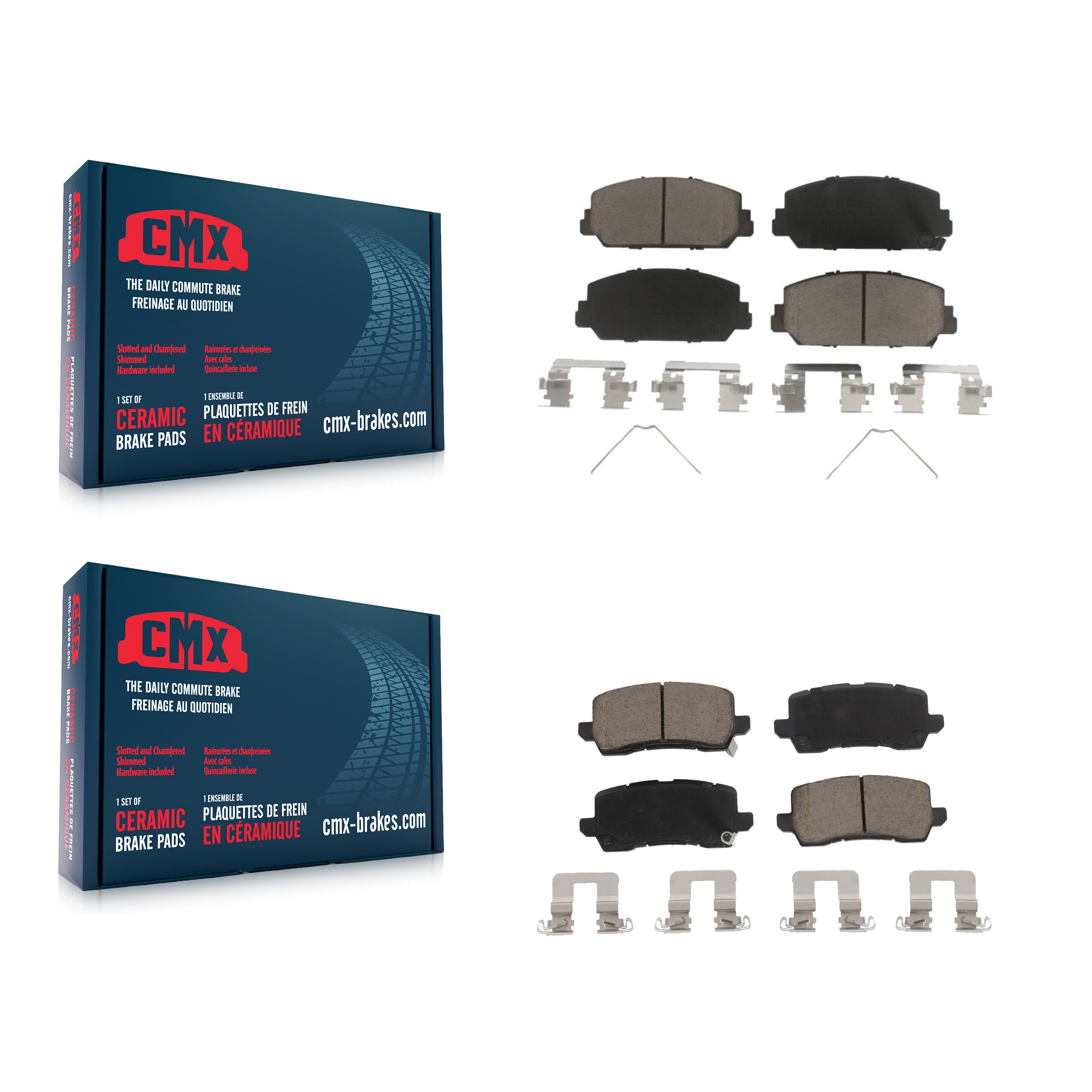CMX - KCX-100132 - Front and Rear Disc Brake Pad Kits