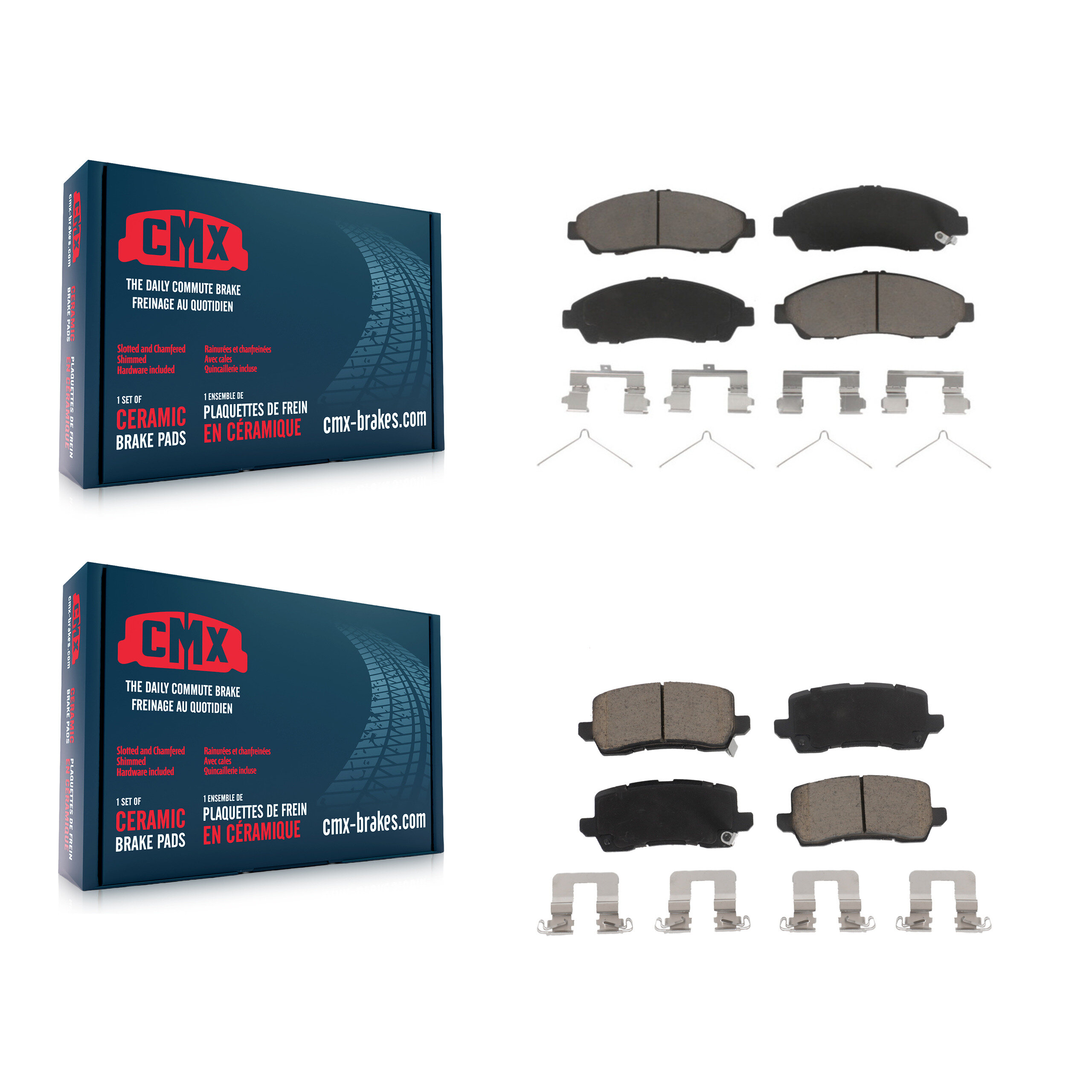 CMX - KCX-100133 - Front and Rear Disc Brake Pad Kits