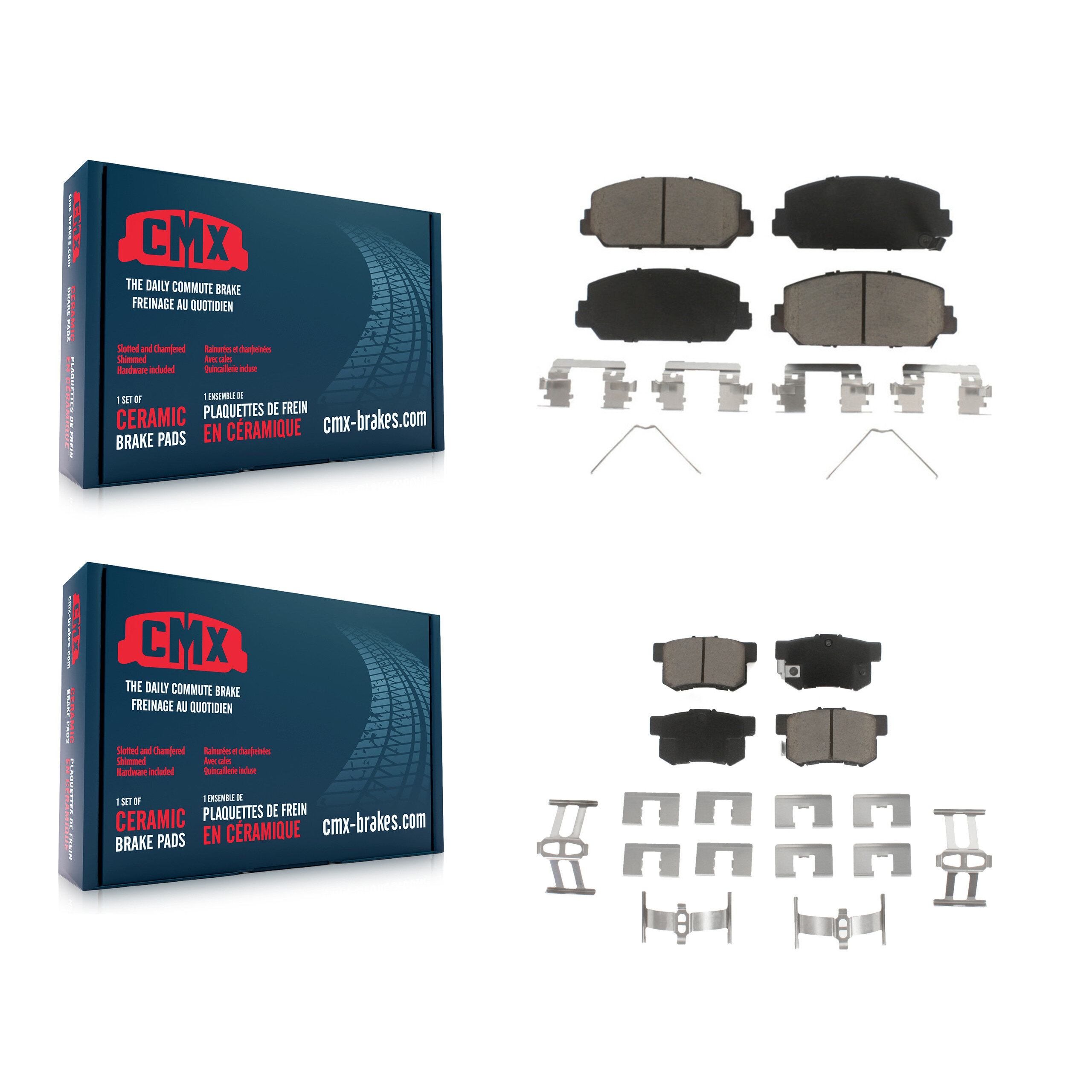 CMX - KCX-100134 - Front and Rear Disc Brake Pad Kits