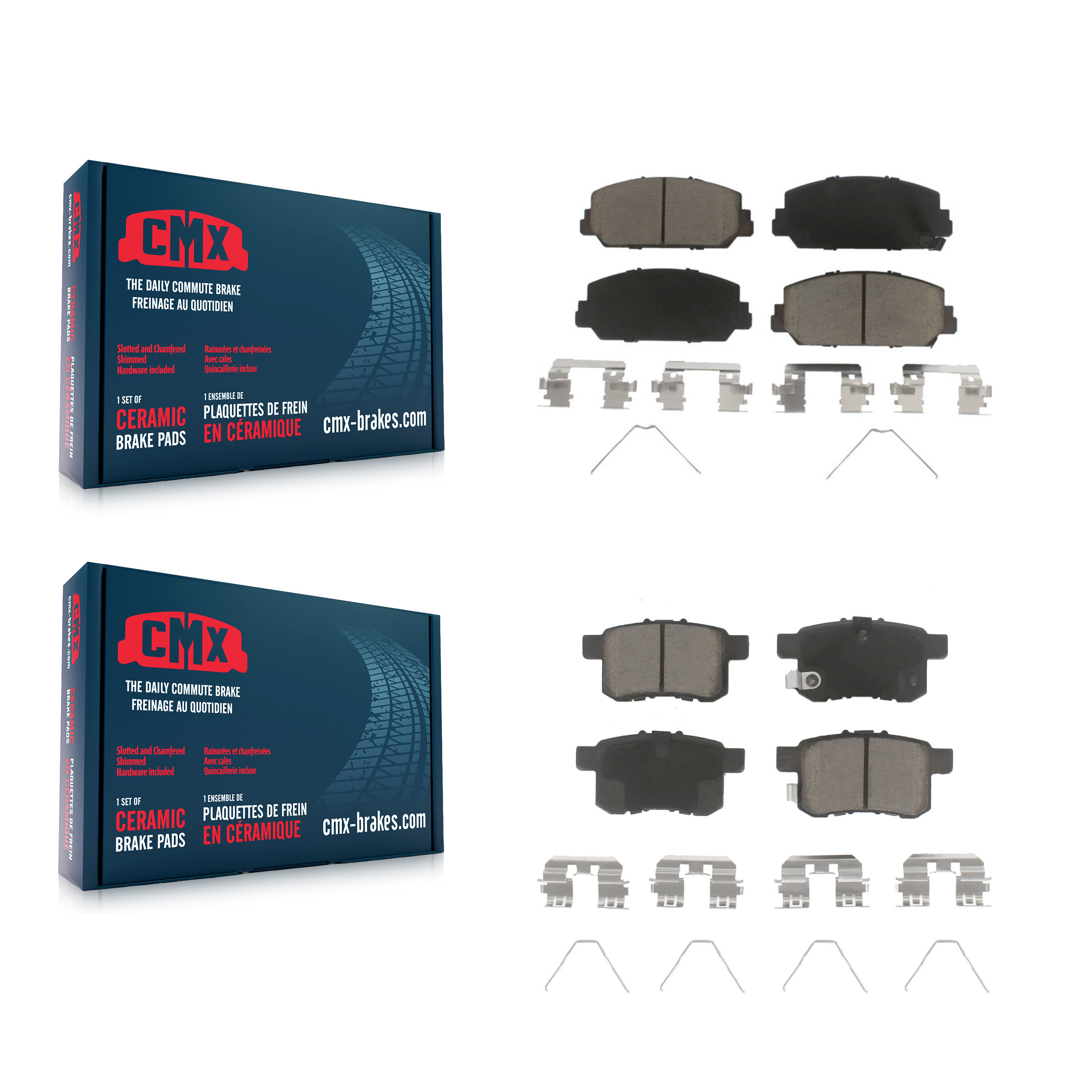 CMX - KCX-100135 - Front and Rear Disc Brake Pad Kits
