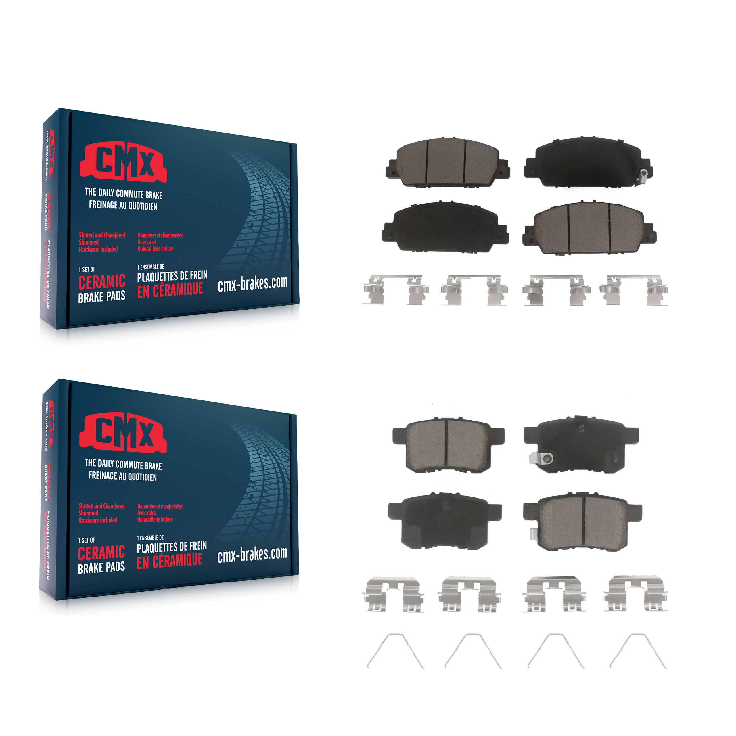 CMX - KCX-100136 - Front and Rear Disc Brake Pad Kits