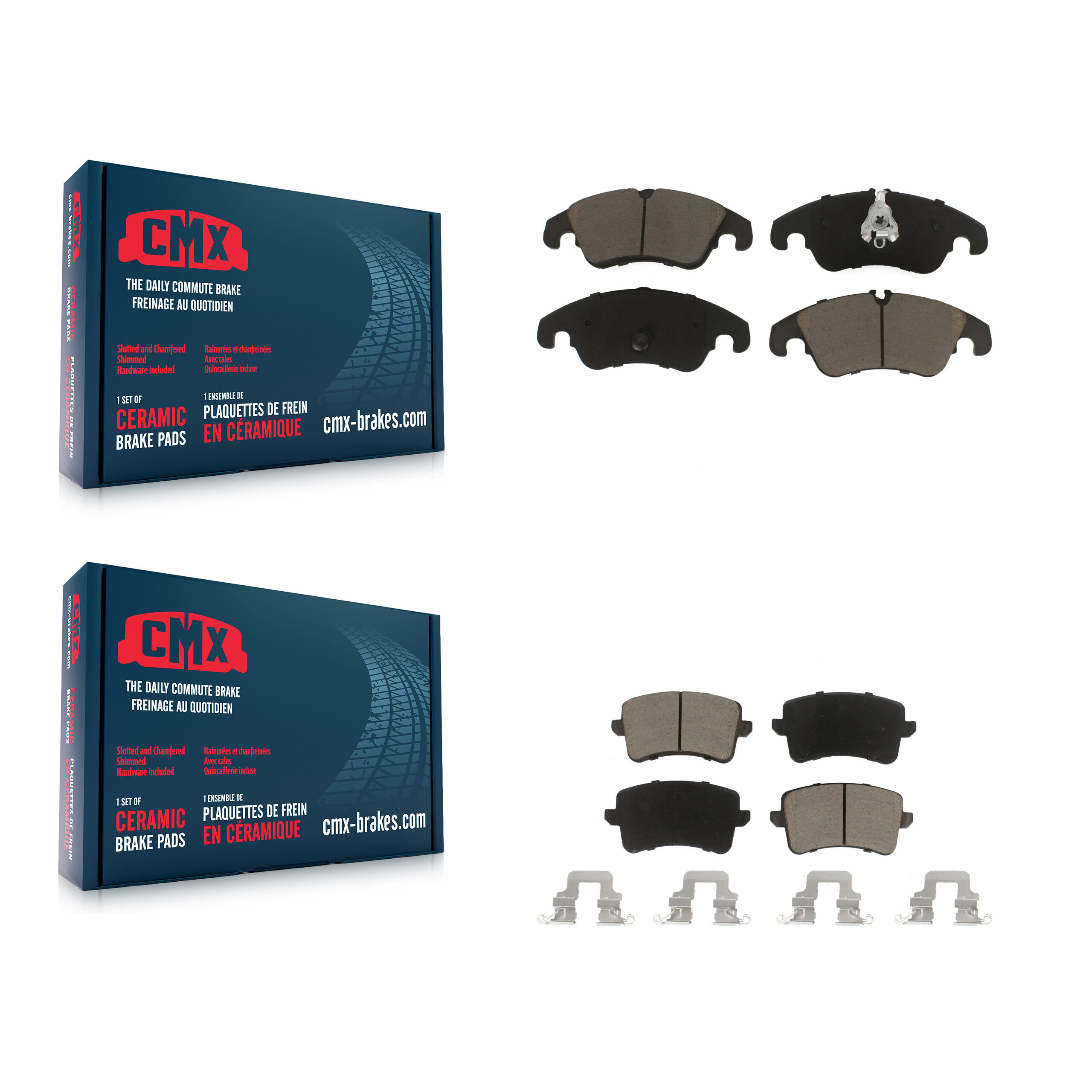 CMX - KCX-100140 - Front and Rear Disc Brake Pad Kits