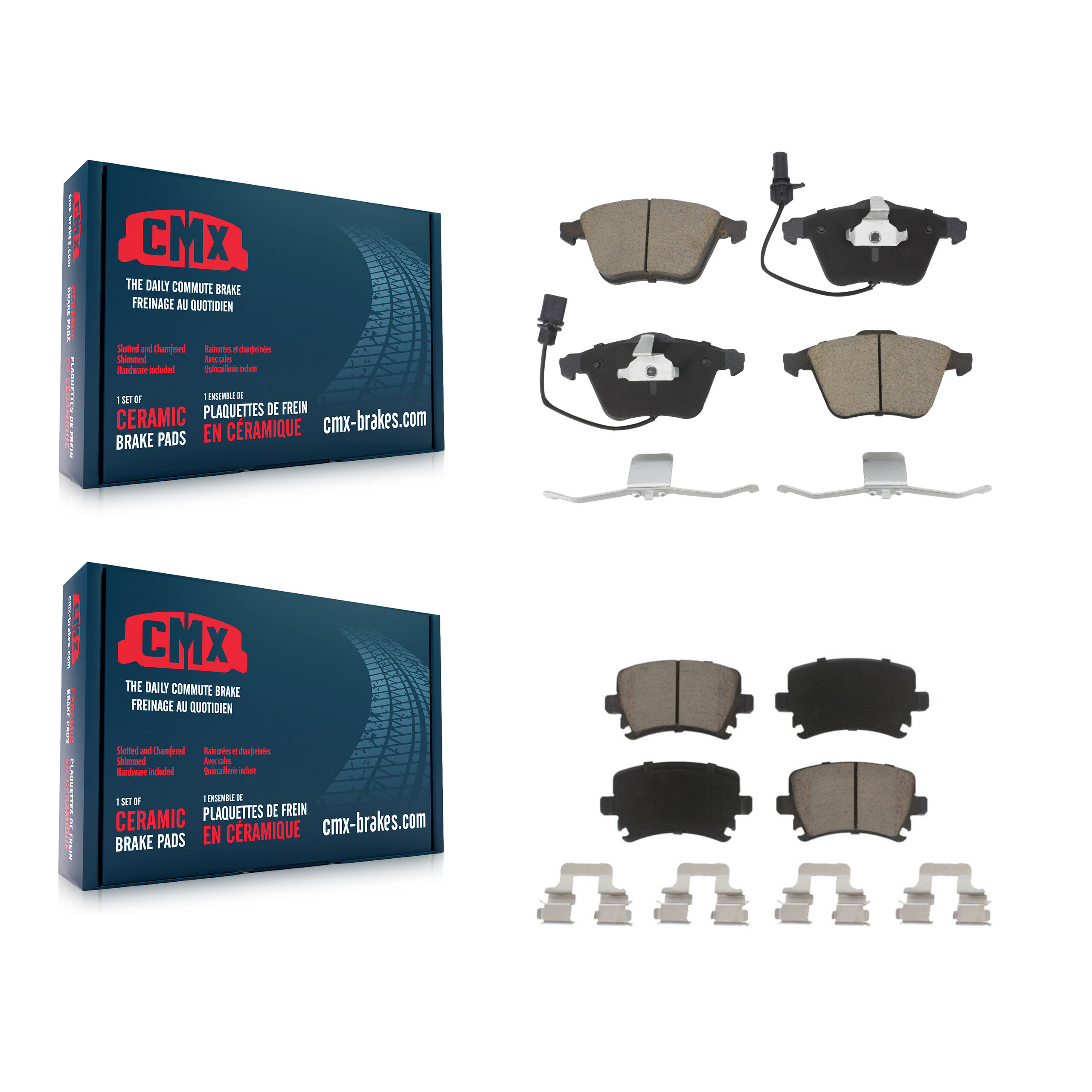 CMX - KCX-100143 - Front and Rear Disc Brake Pad Kits