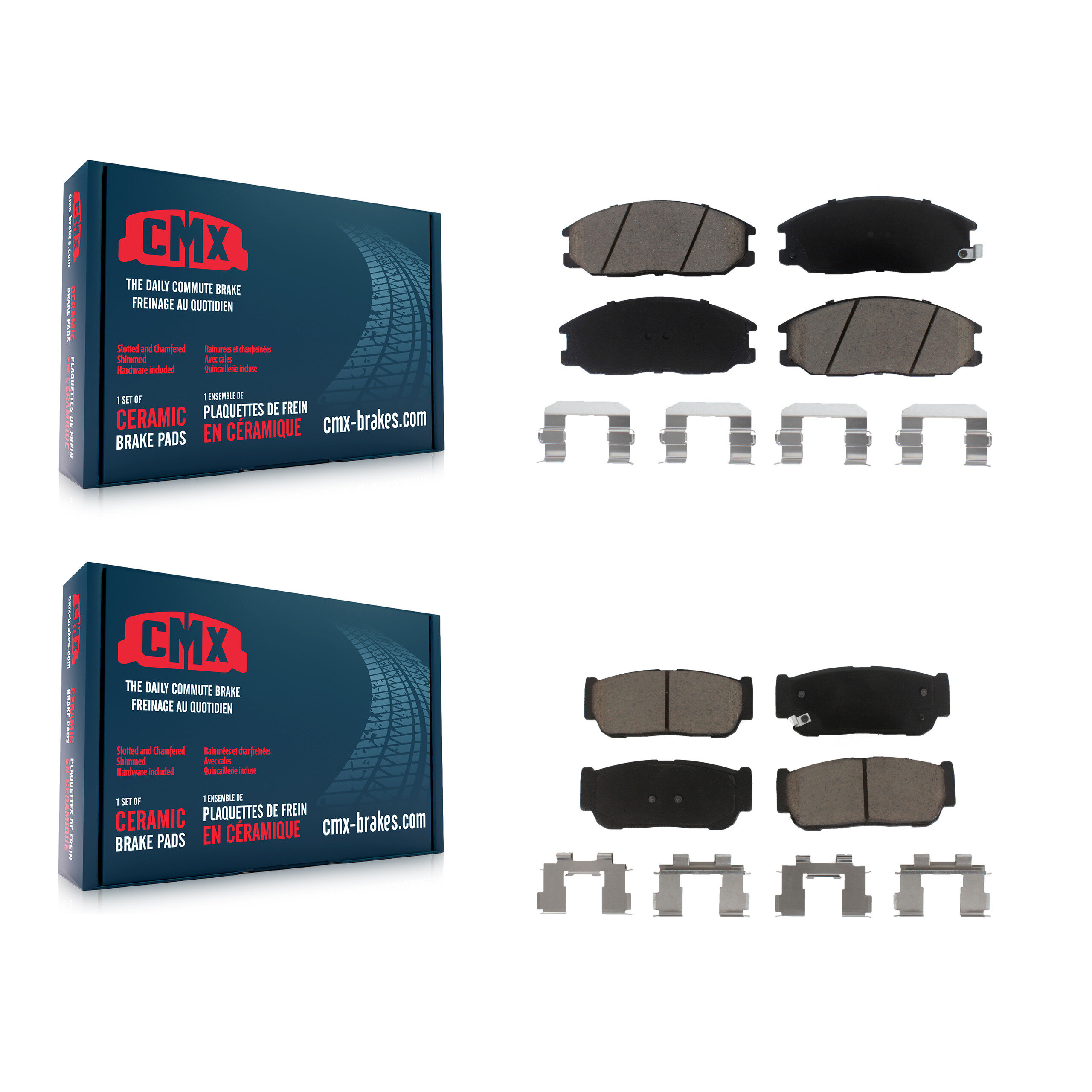 CMX - KCX-100145 - Front and Rear Disc Brake Pad Kits