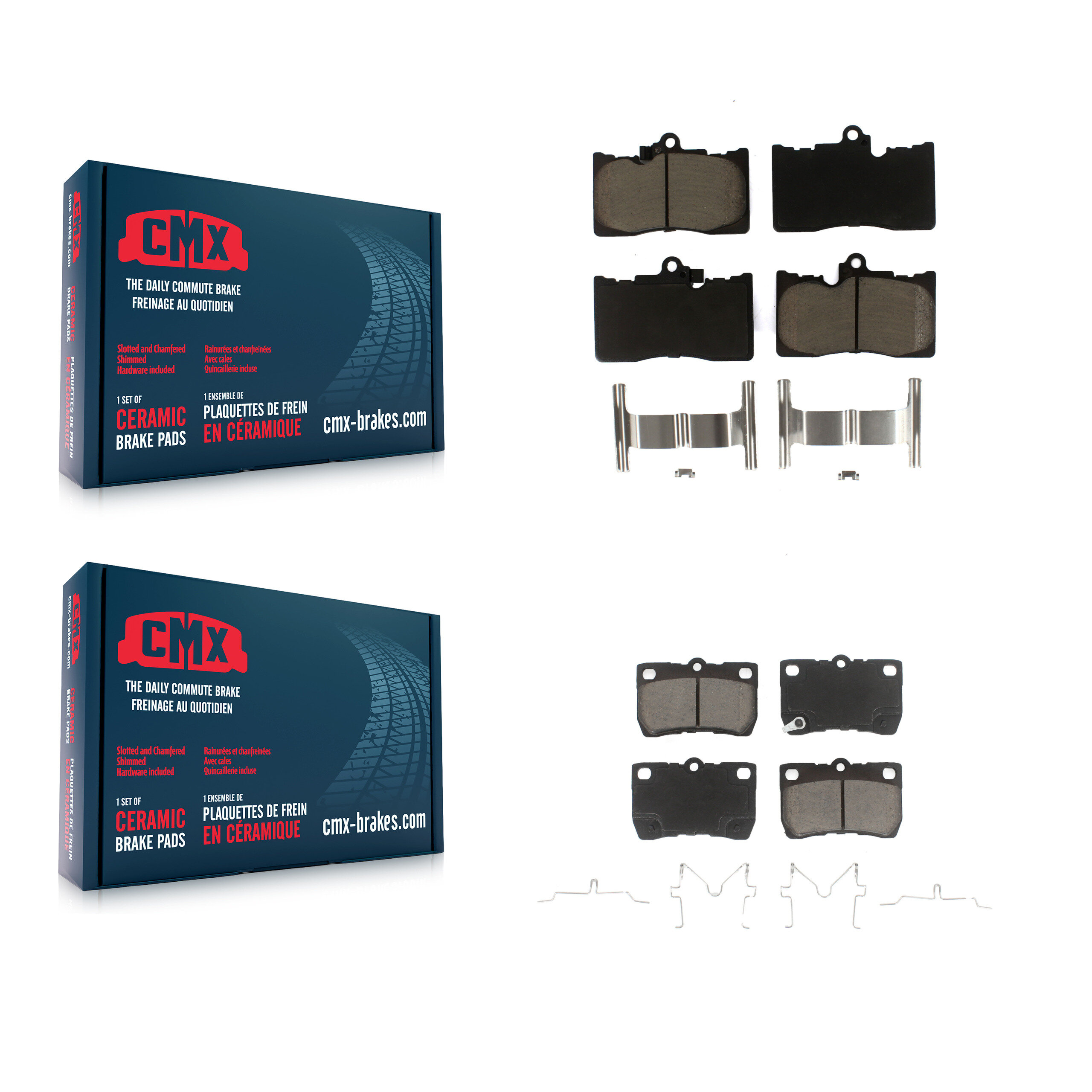 CMX - KCX-100162 - Front and Rear Disc Brake Pad Kits