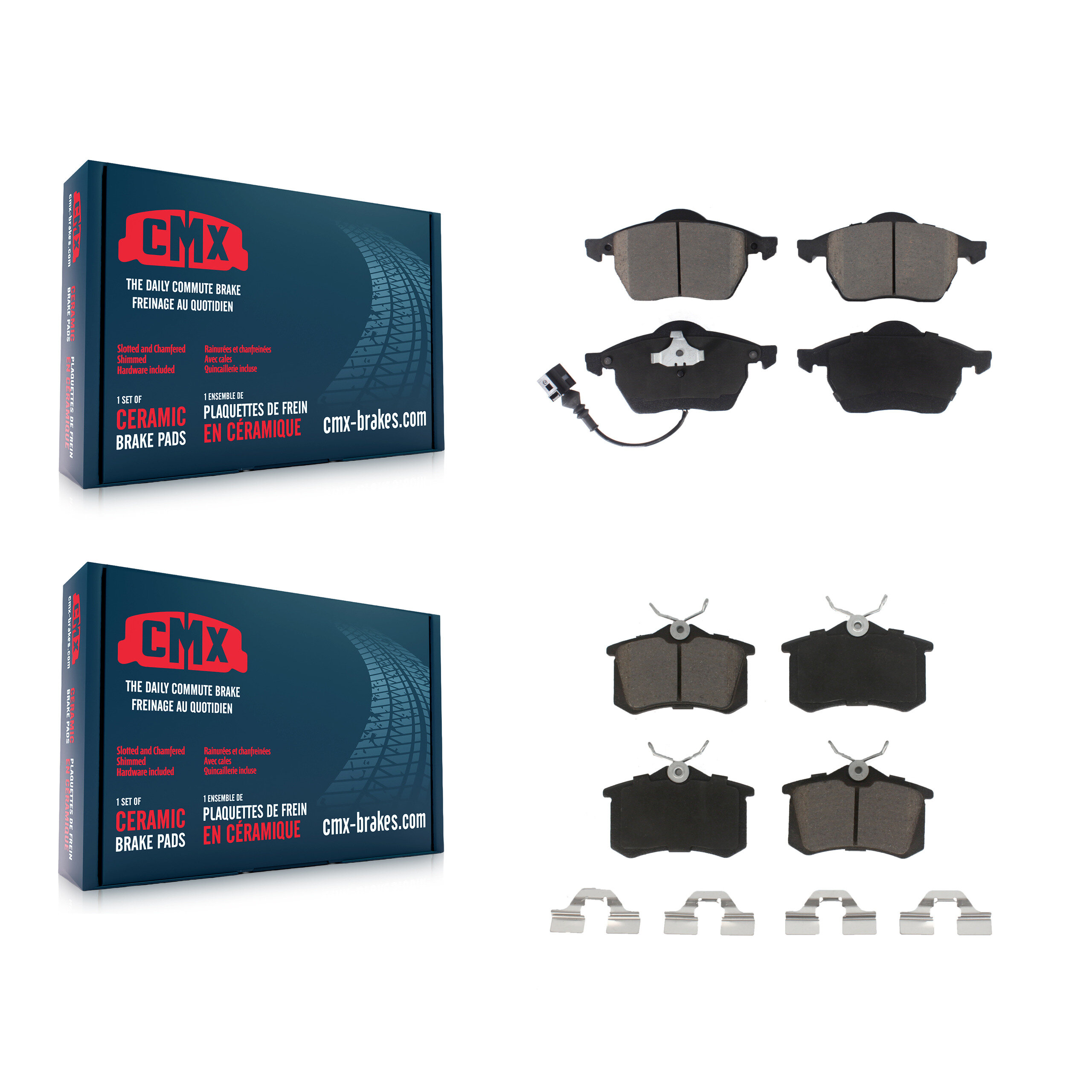 CMX - KCX-100164 - Front and Rear Disc Brake Pad Kits