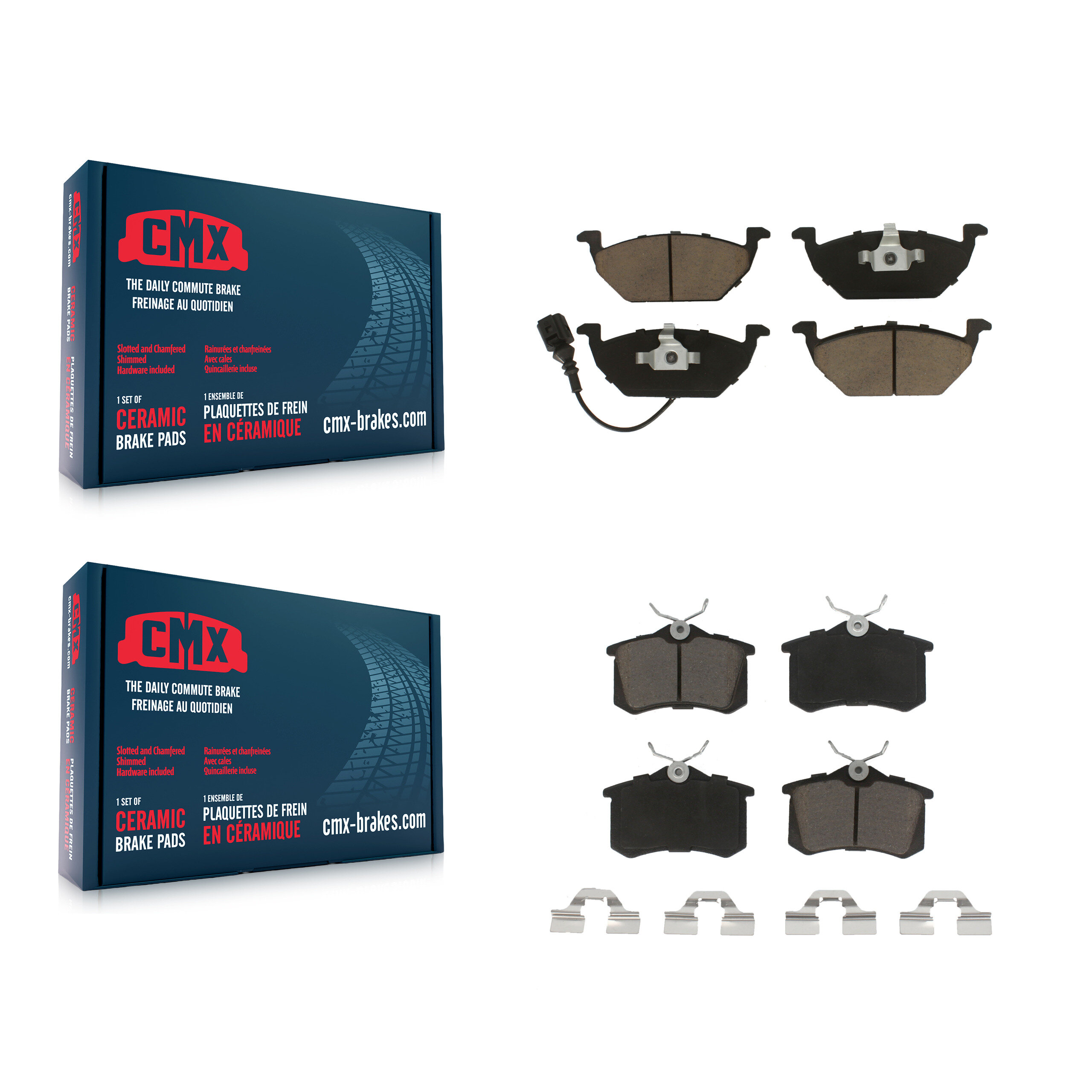 CMX - KCX-100165 - Front and Rear Disc Brake Pad Kits