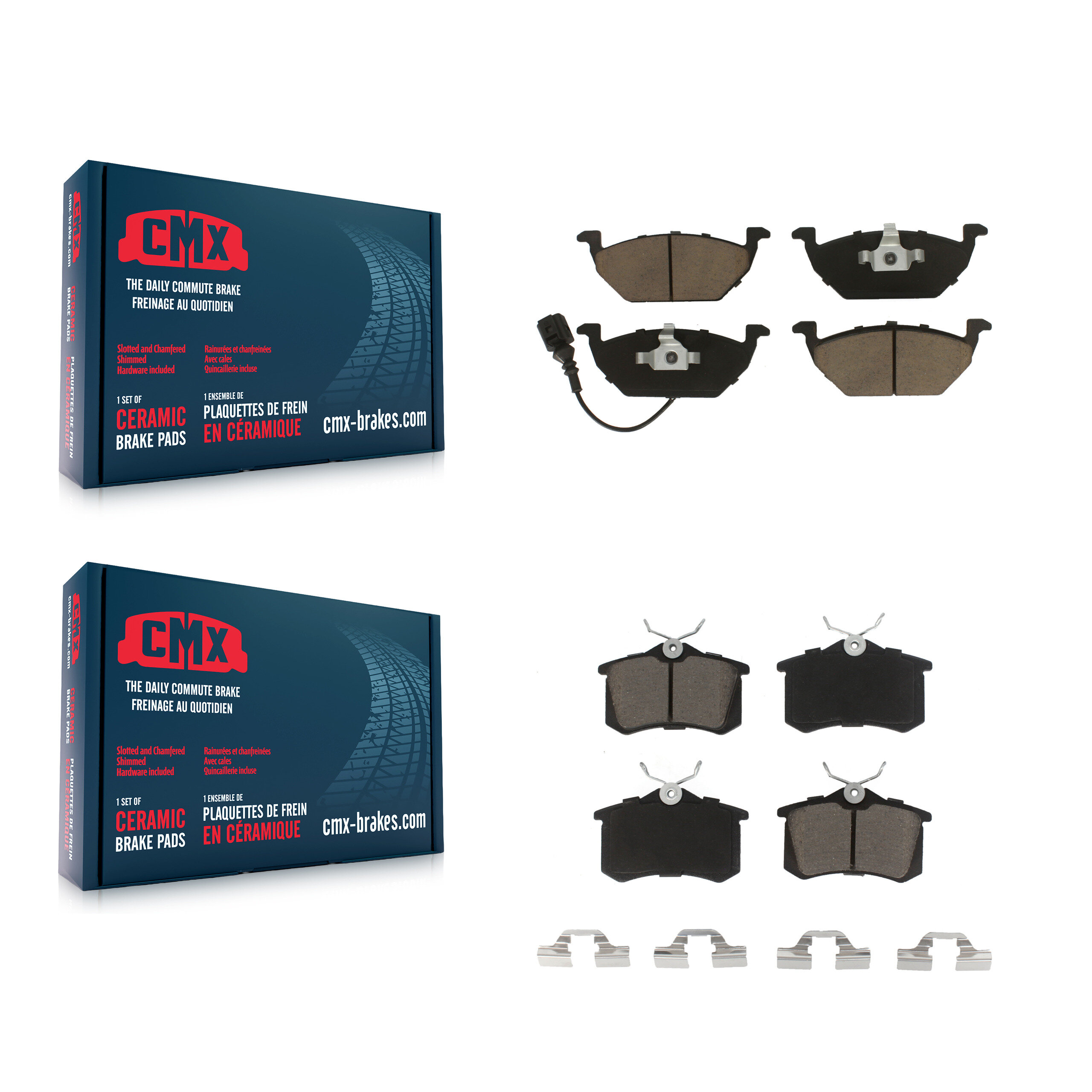 CMX - KCX-100166 - Front and Rear Disc Brake Pad Kits