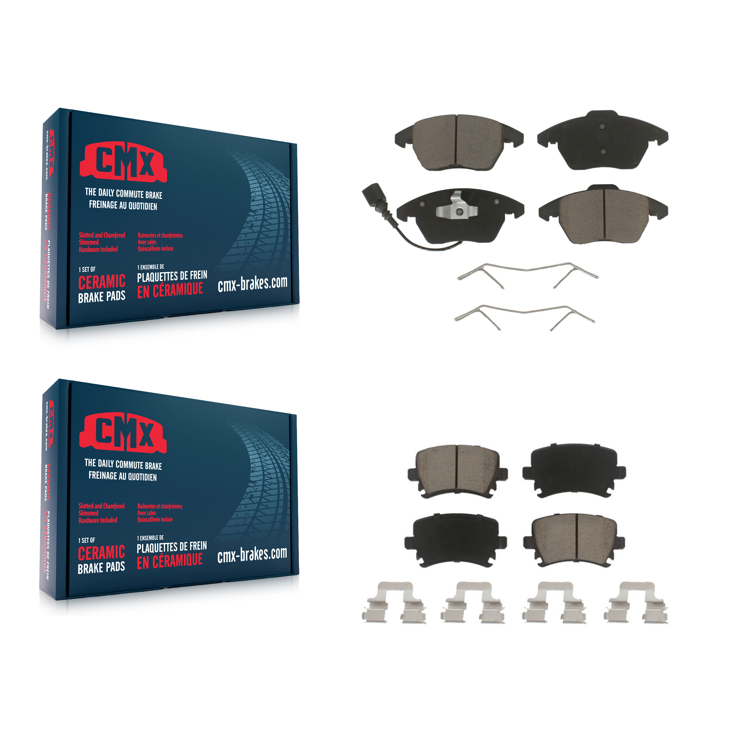 CMX - KCX-100167 - Front and Rear Disc Brake Pad Kits