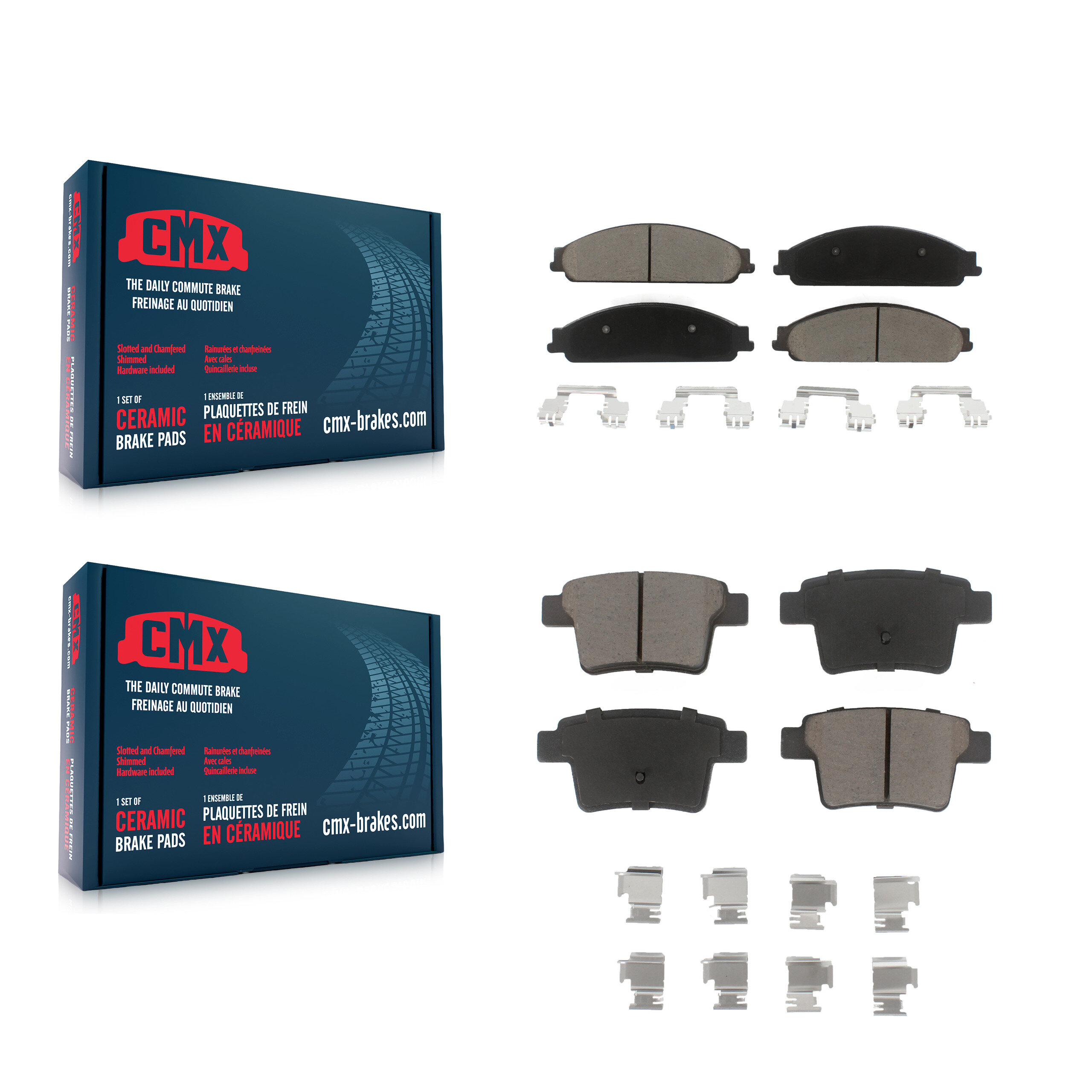 CMX - KCX-100168 - Front and Rear Disc Brake Pad Kits