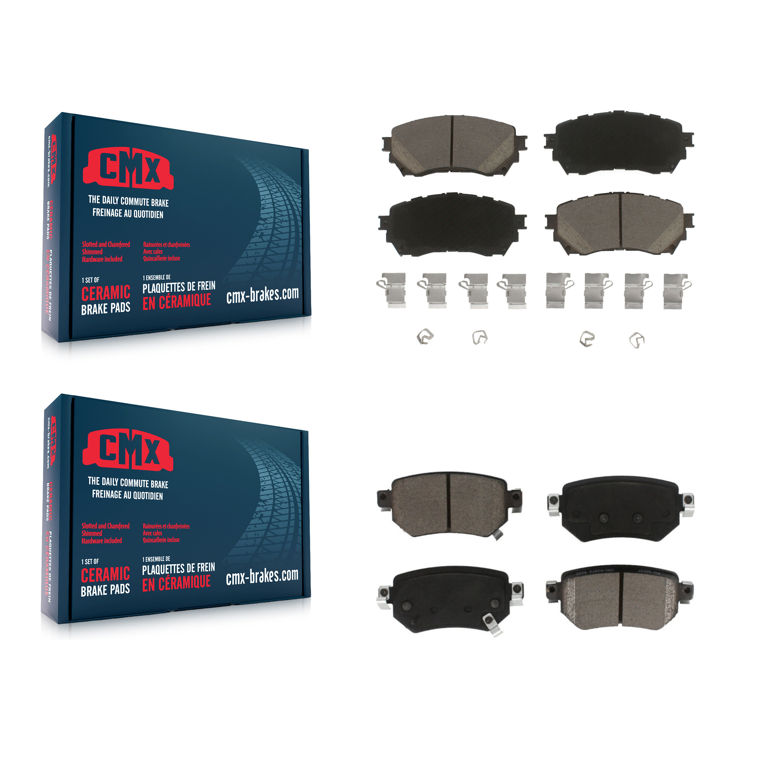 CMX - KCX-100179 - Front and Rear Disc Brake Pad Kits
