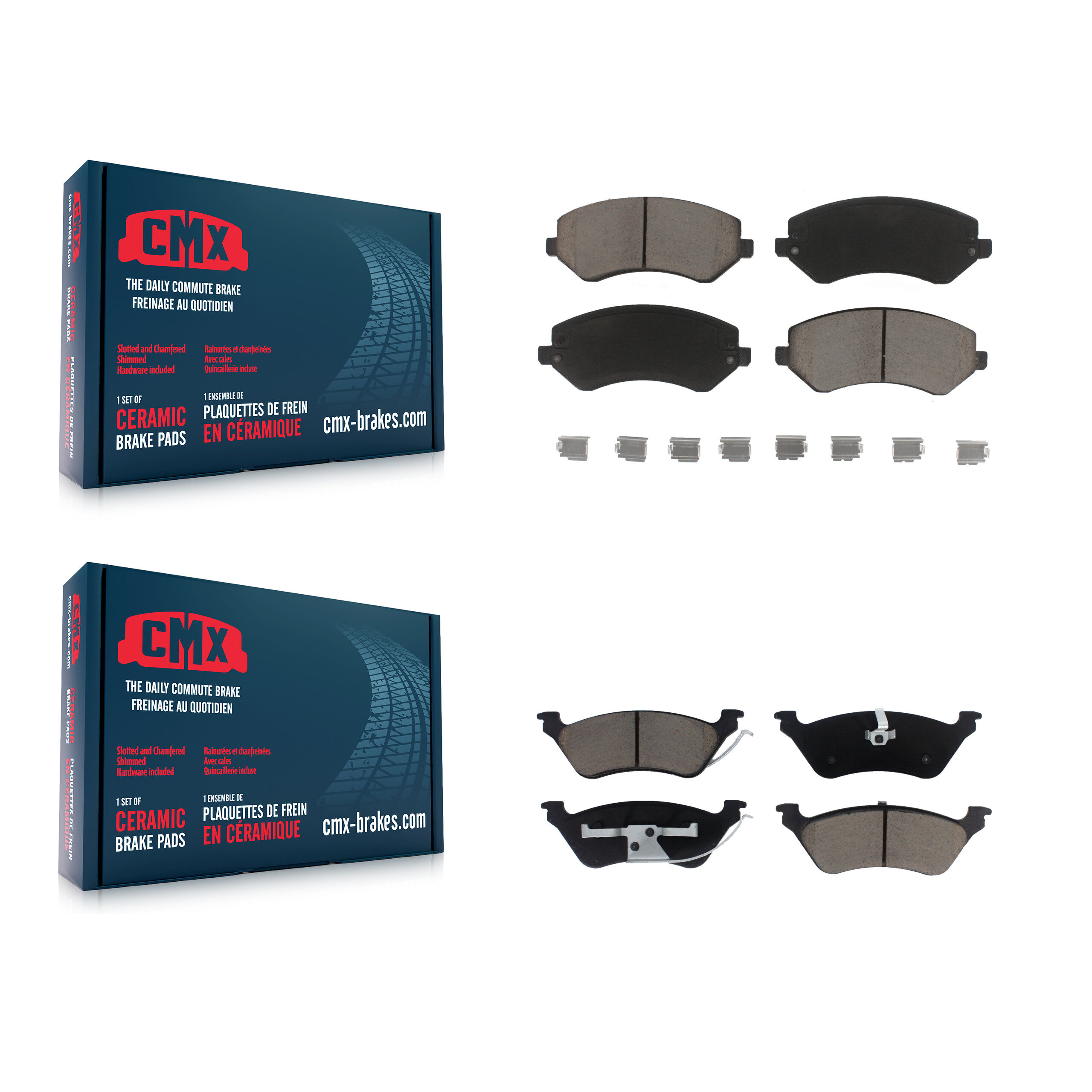 CMX - KCX-100181 - Front and Rear Disc Brake Pad Kits