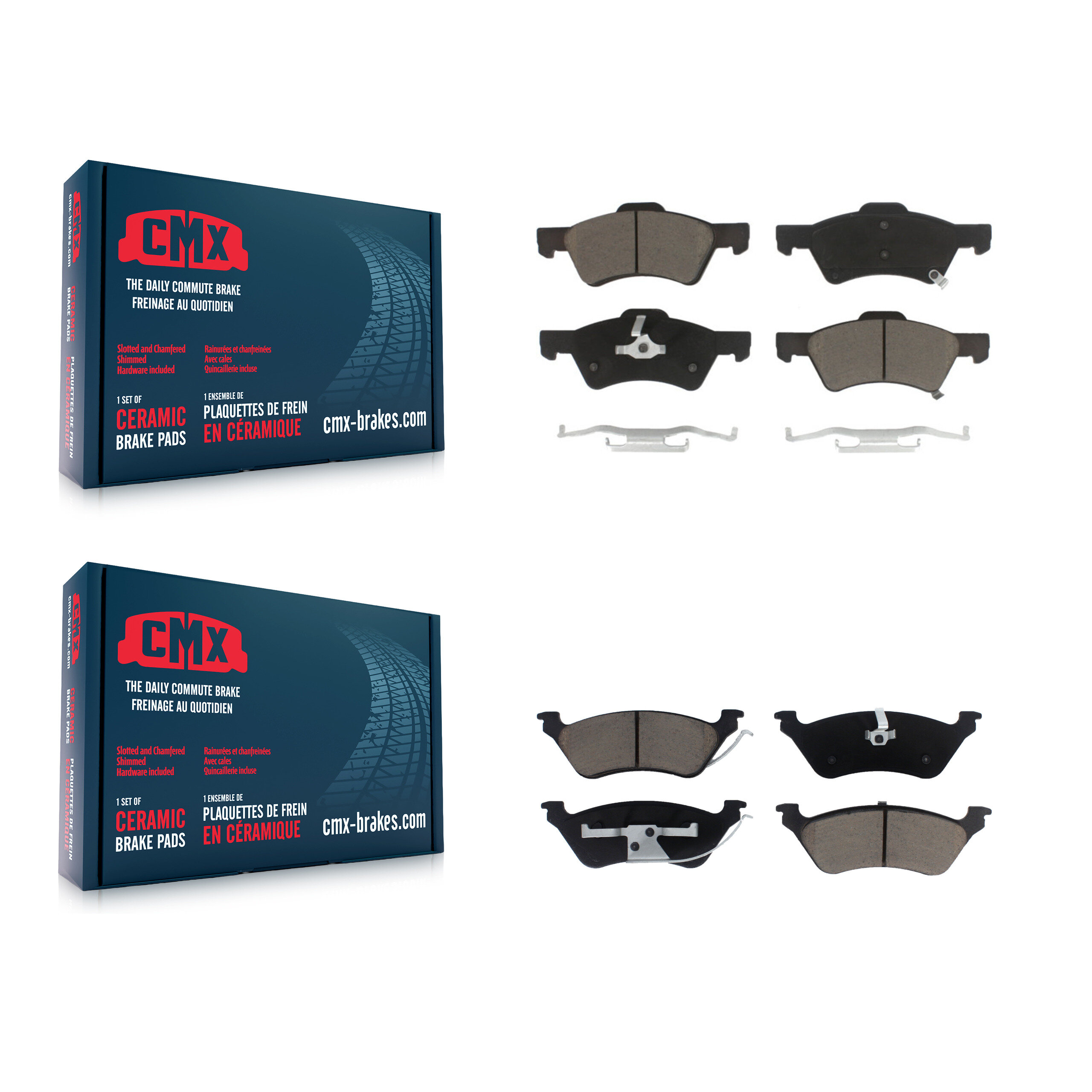 CMX - KCX-100182 - Front and Rear Disc Brake Pad Kits