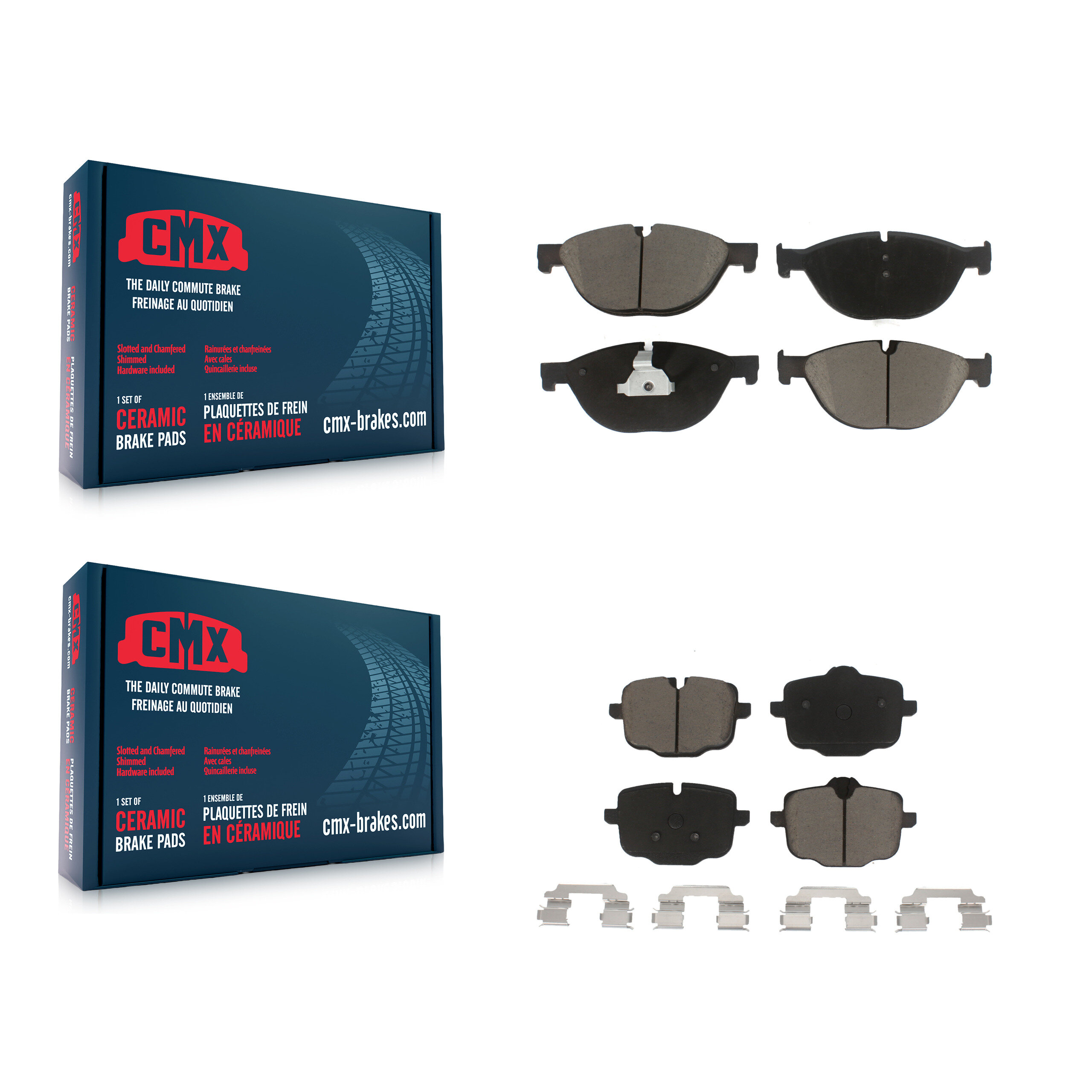 CMX - KCX-100185 - Front and Rear Disc Brake Pad Kits