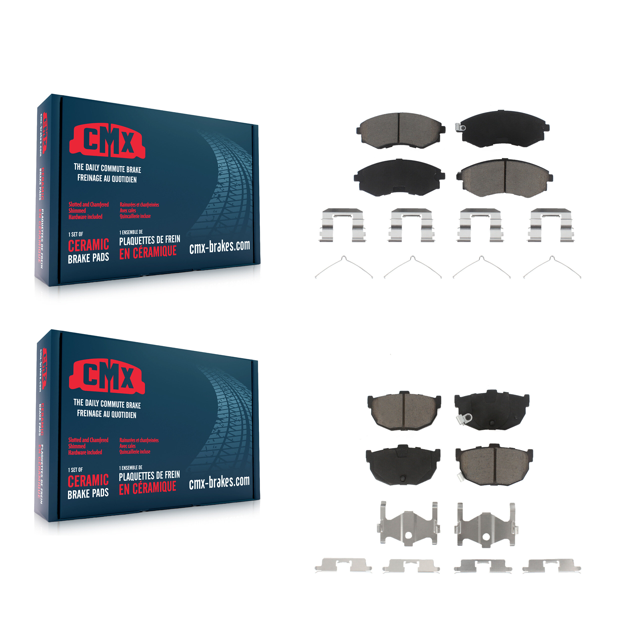 CMX - KCX-100187 - Front and Rear Disc Brake Pad Kits
