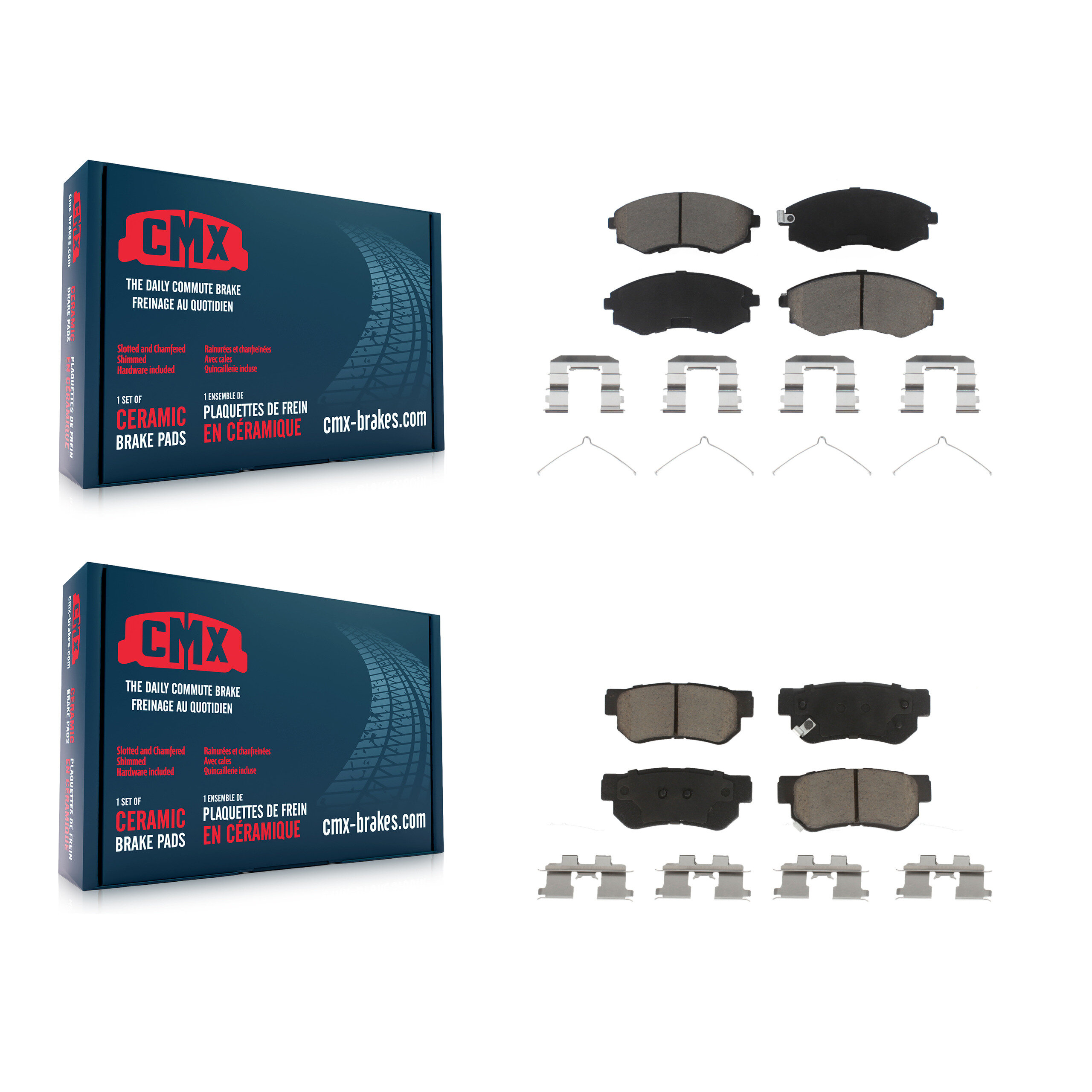 CMX - KCX-100188 - Front and Rear Disc Brake Pad Kits