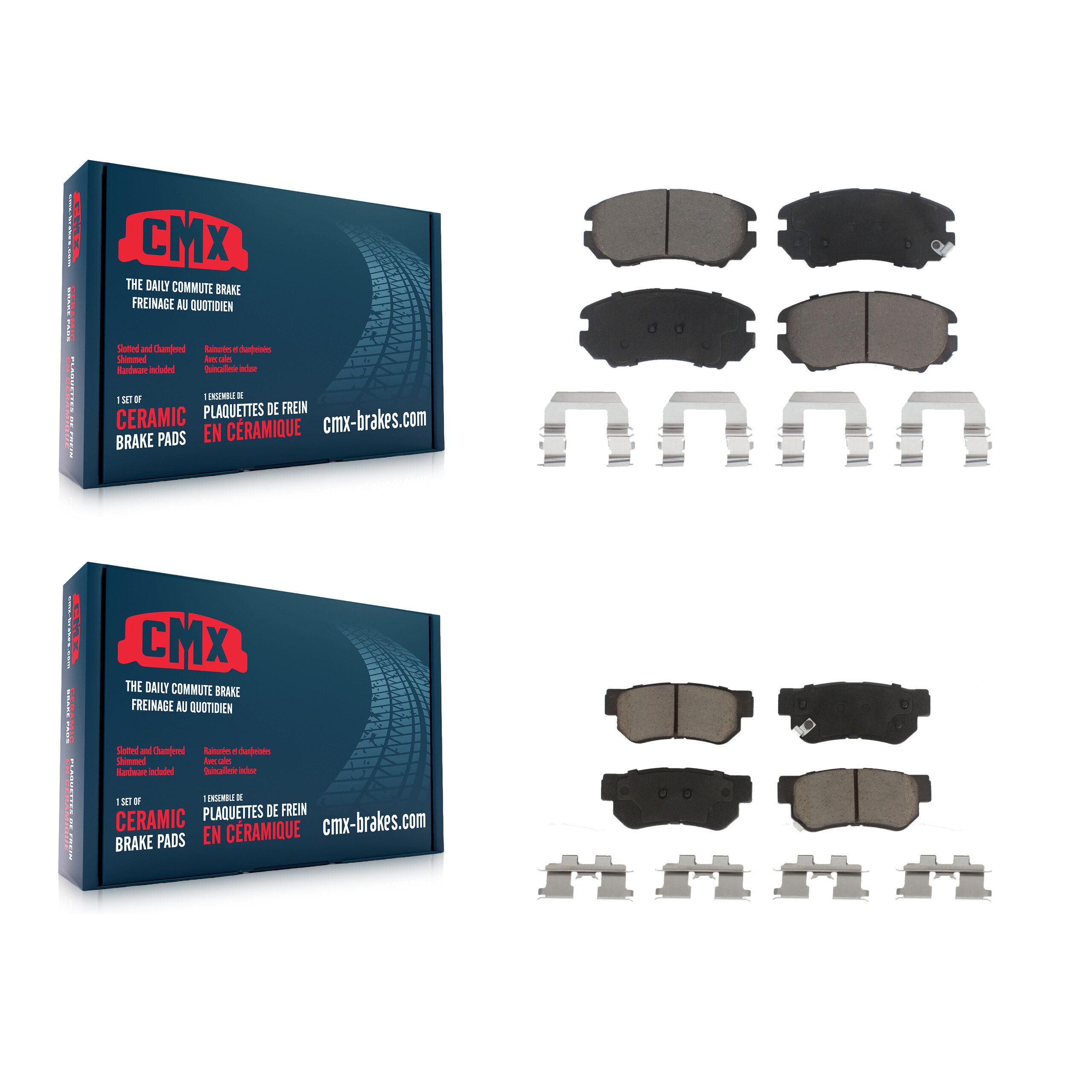 CMX - KCX-100189 - Front and Rear Disc Brake Pad Kits