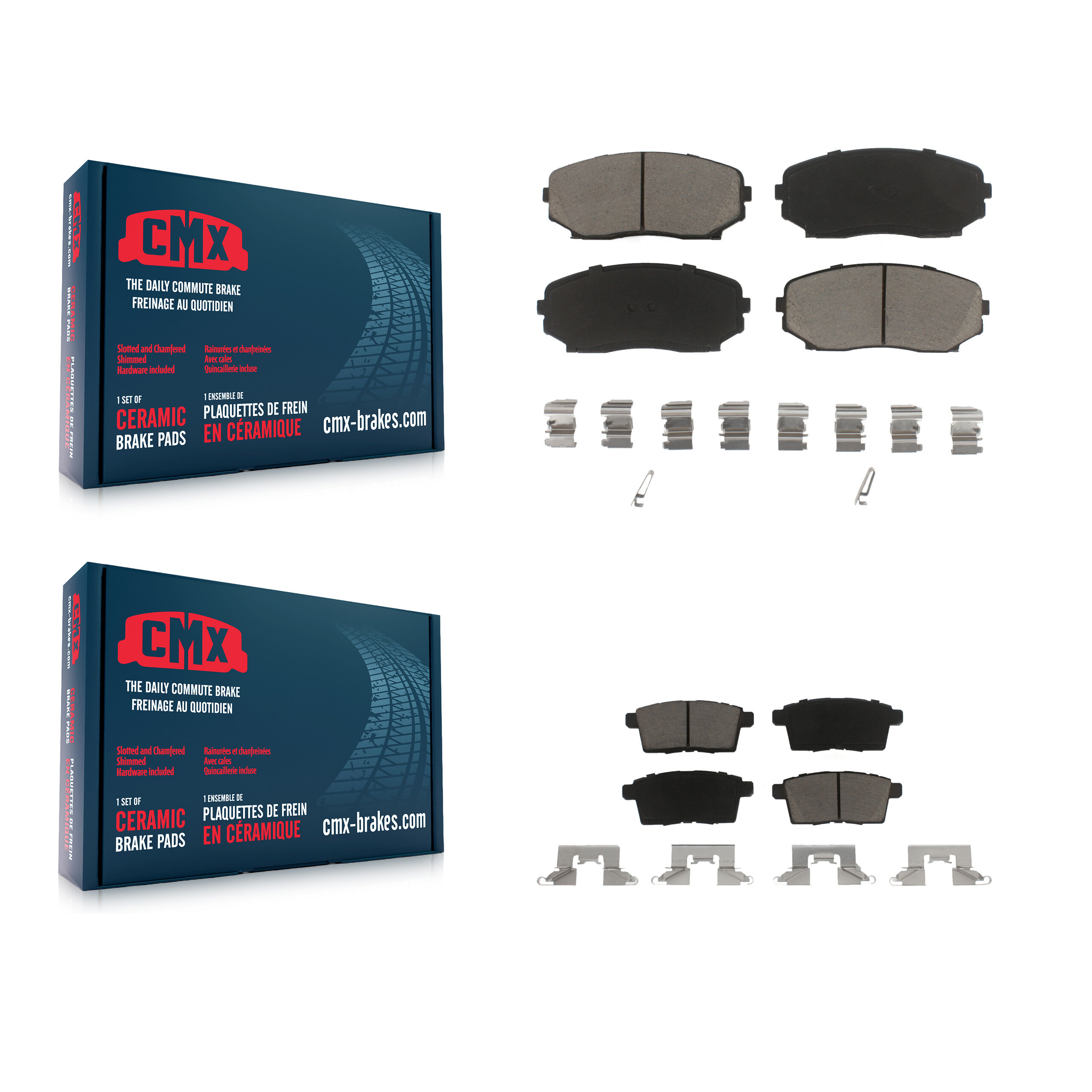 CMX - KCX-100191 - Front and Rear Disc Brake Pad Kits