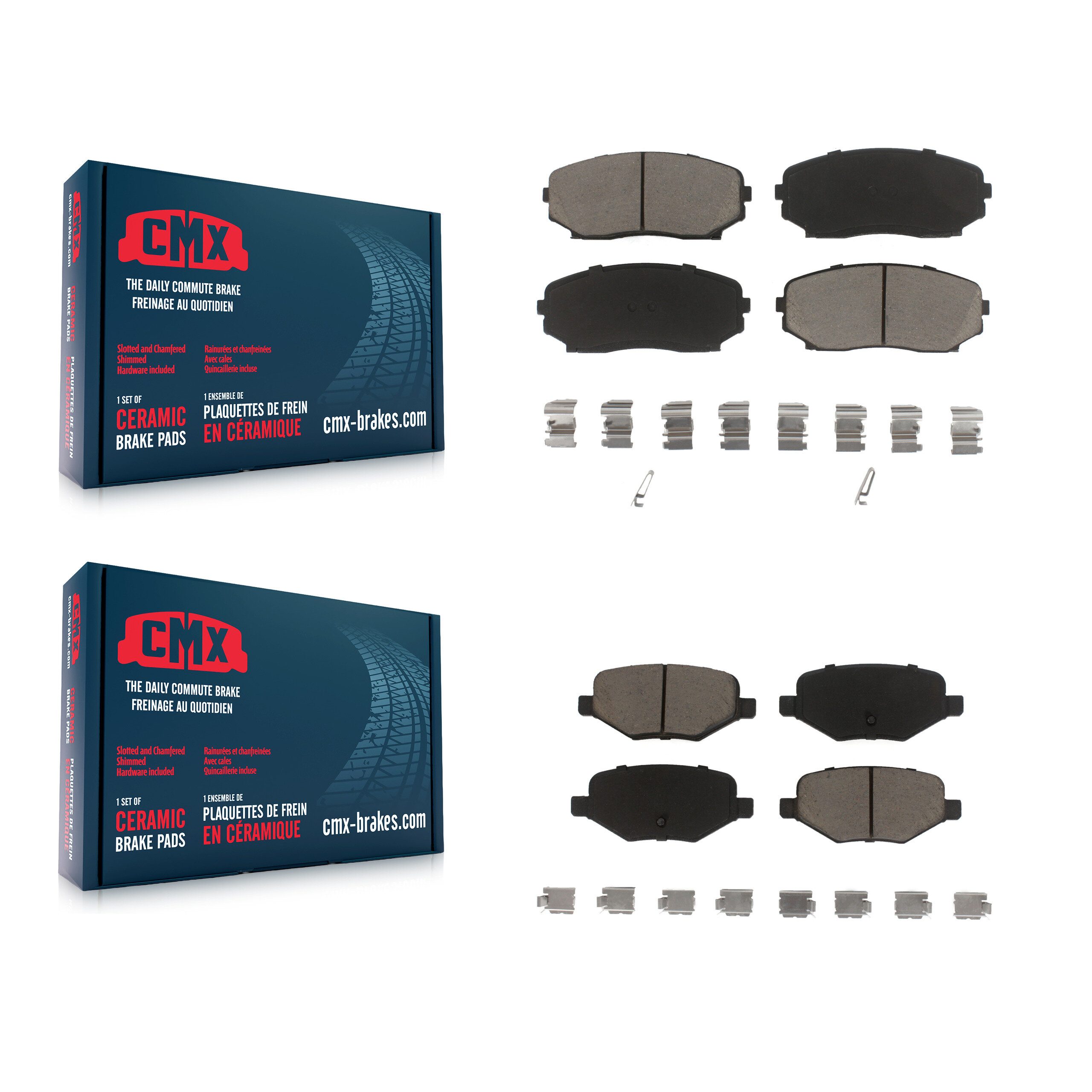 CMX - KCX-100192 - Front and Rear Disc Brake Pad Kits