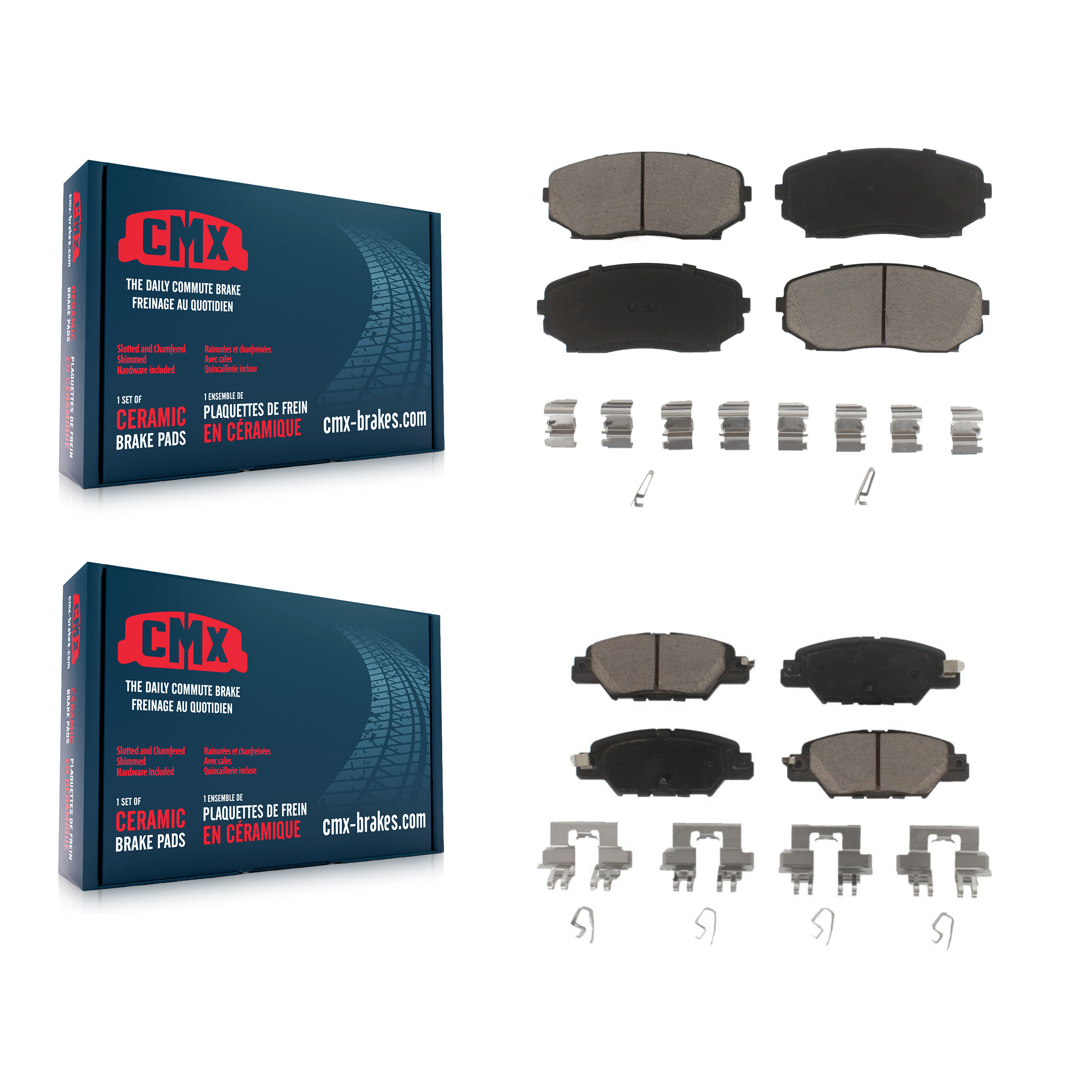 CMX - KCX-100193 - Front and Rear Disc Brake Pad Kits
