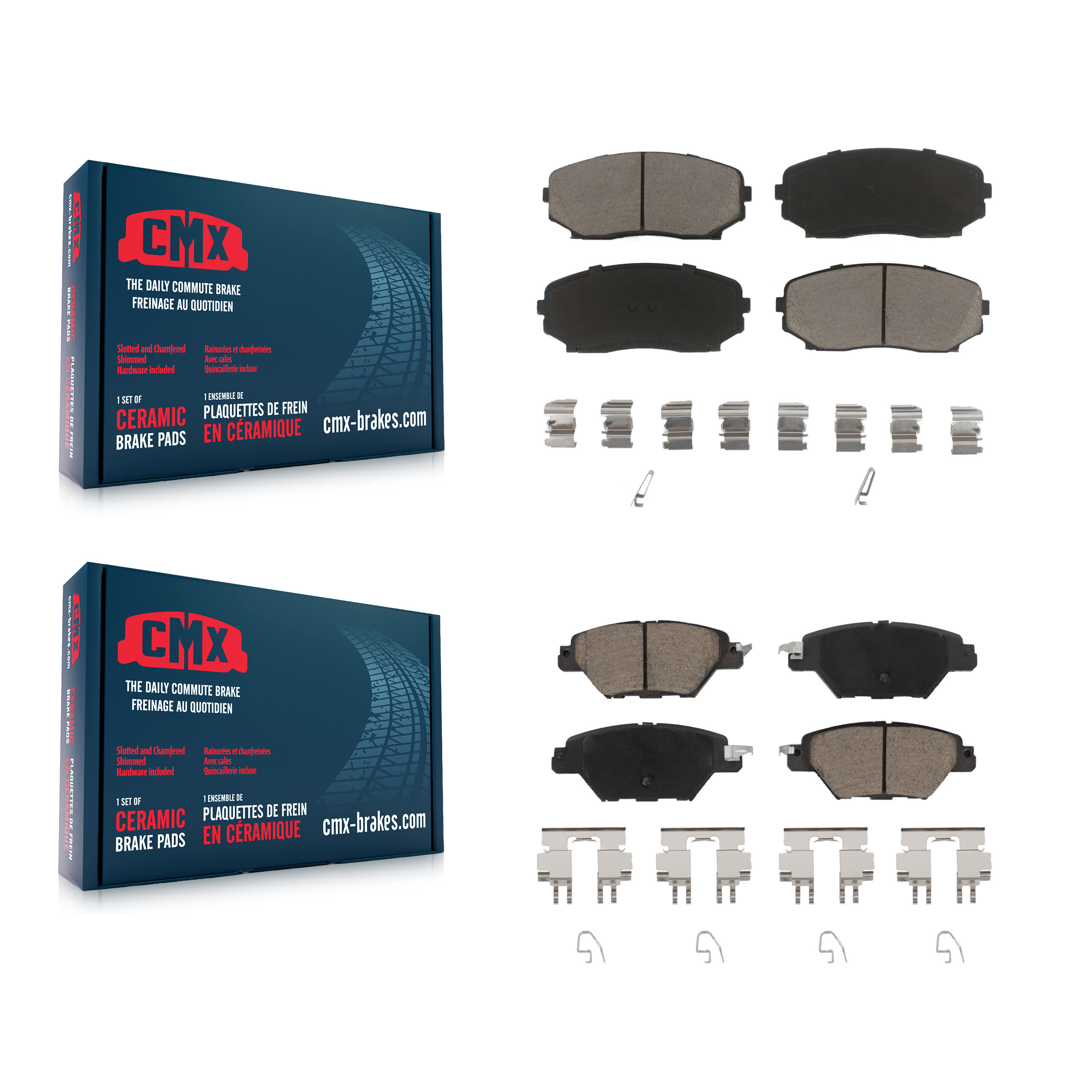 CMX - KCX-100195 - Front and Rear Disc Brake Pad Kits
