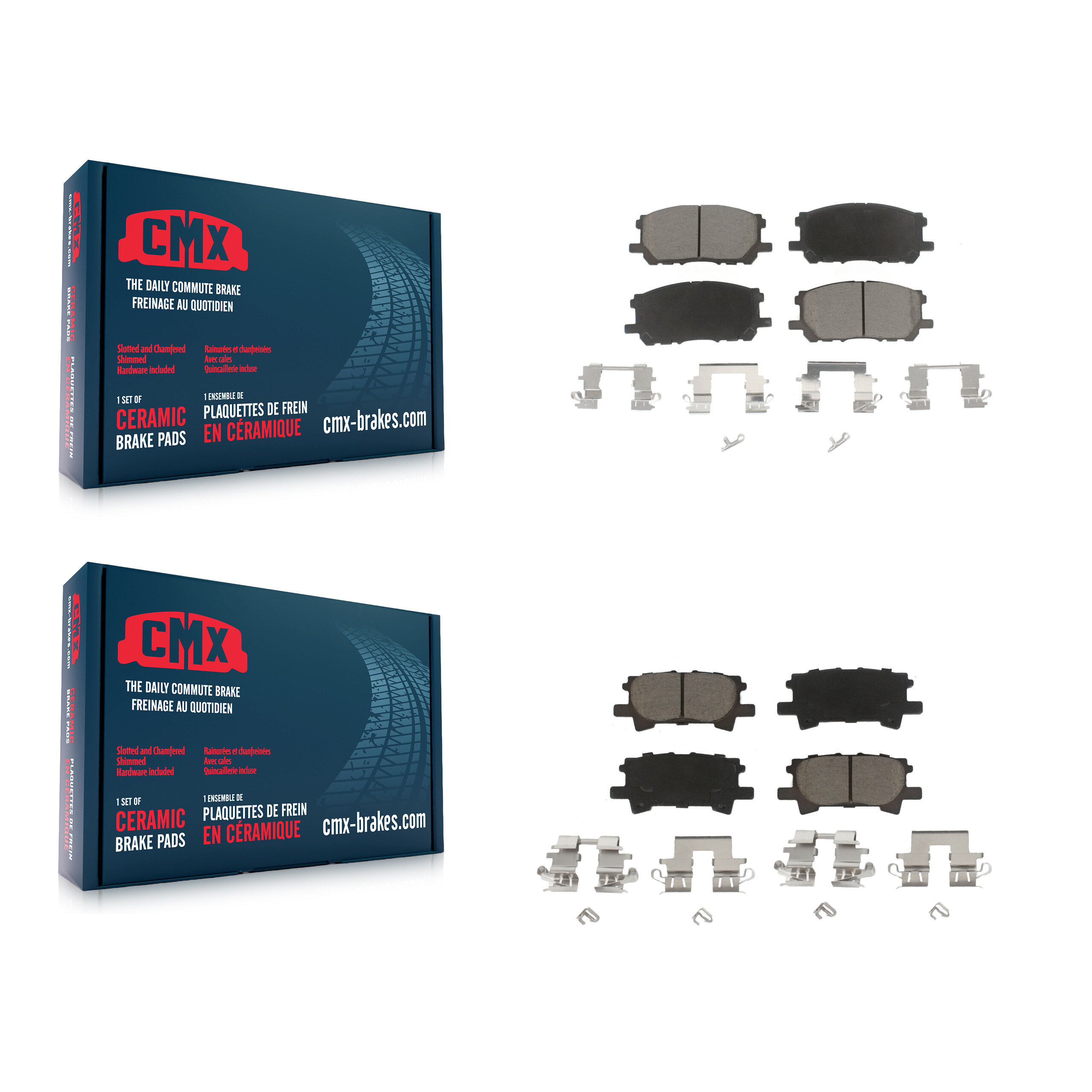 CMX - KCX-100196 - Front and Rear Disc Brake Pad Kits