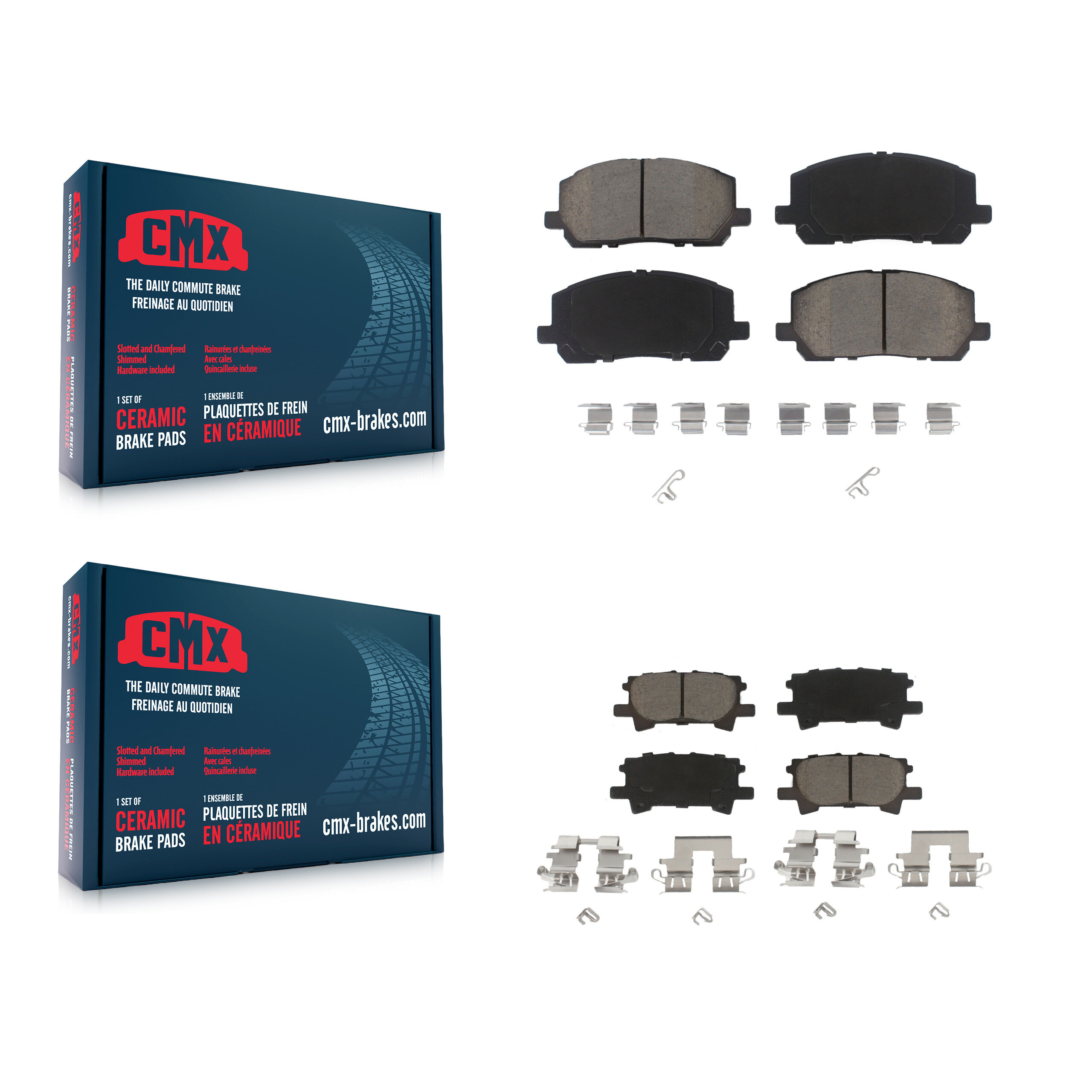 CMX - KCX-100197 - Front and Rear Disc Brake Pad Kits