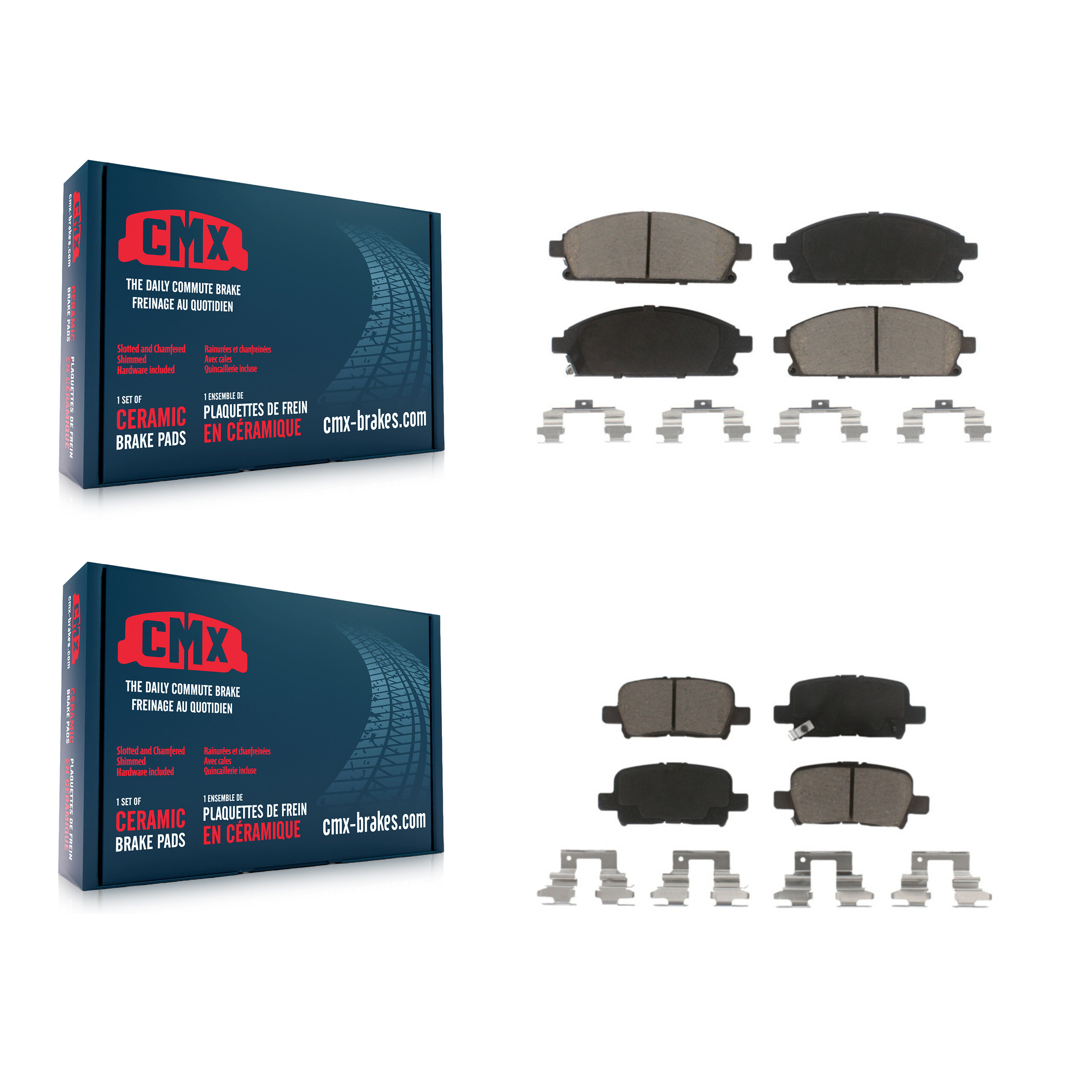 CMX - KCX-100198 - Front and Rear Disc Brake Pad Kits