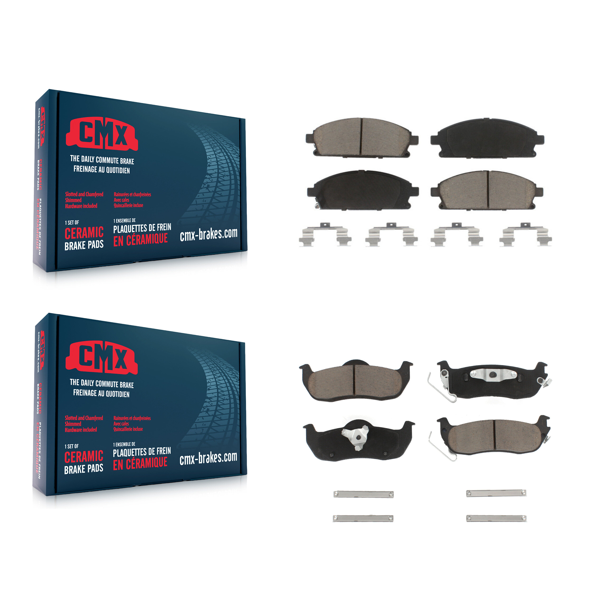 CMX - KCX-100200 - Front and Rear Disc Brake Pad Kits