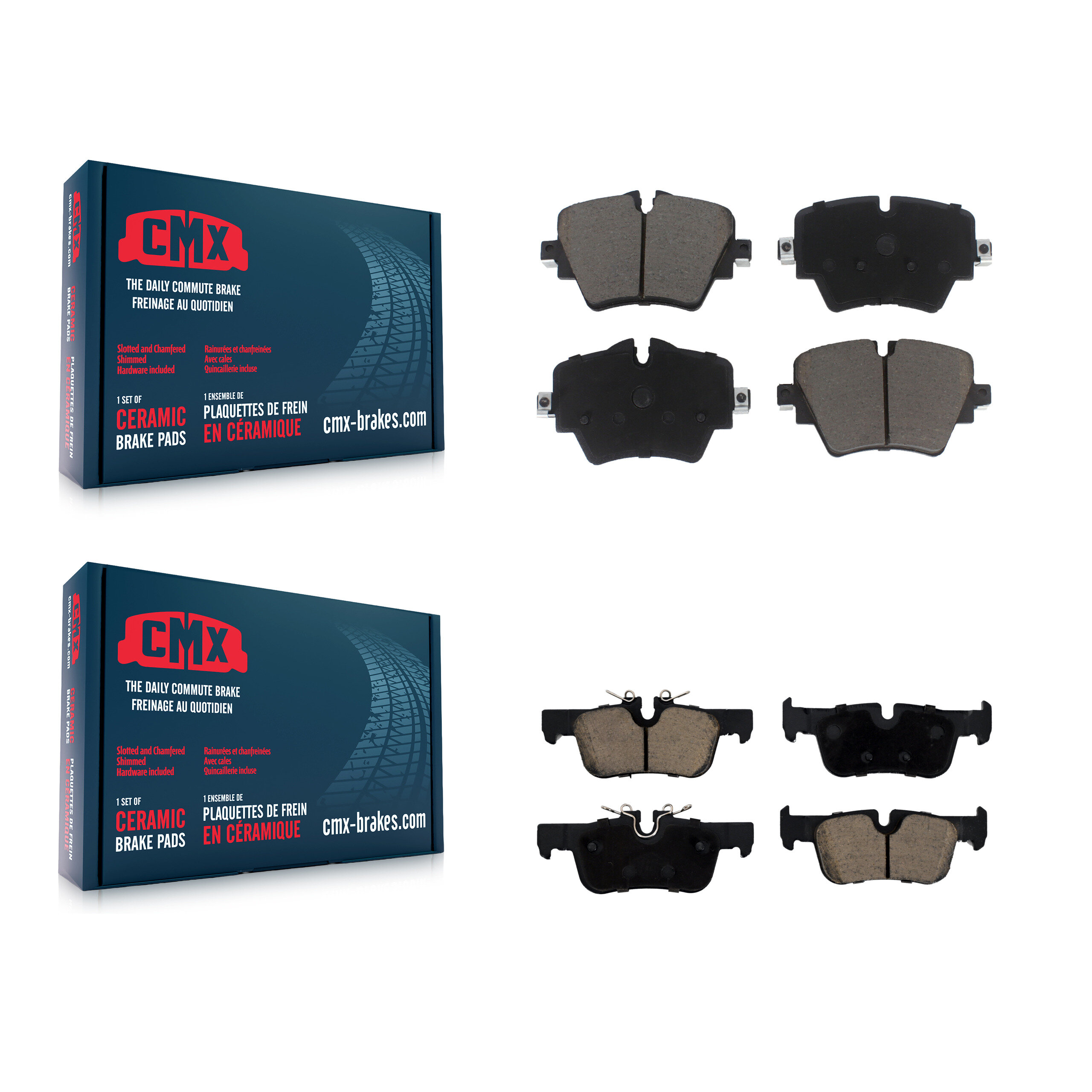 CMX - KCX-100201 - Front and Rear Disc Brake Pad Kits