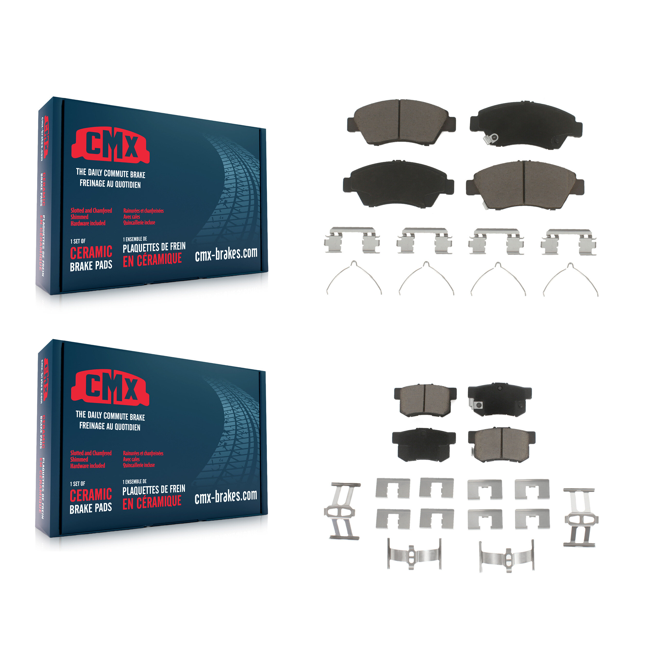 CMX - KCX-100205 - Front and Rear Disc Brake Pad Kits