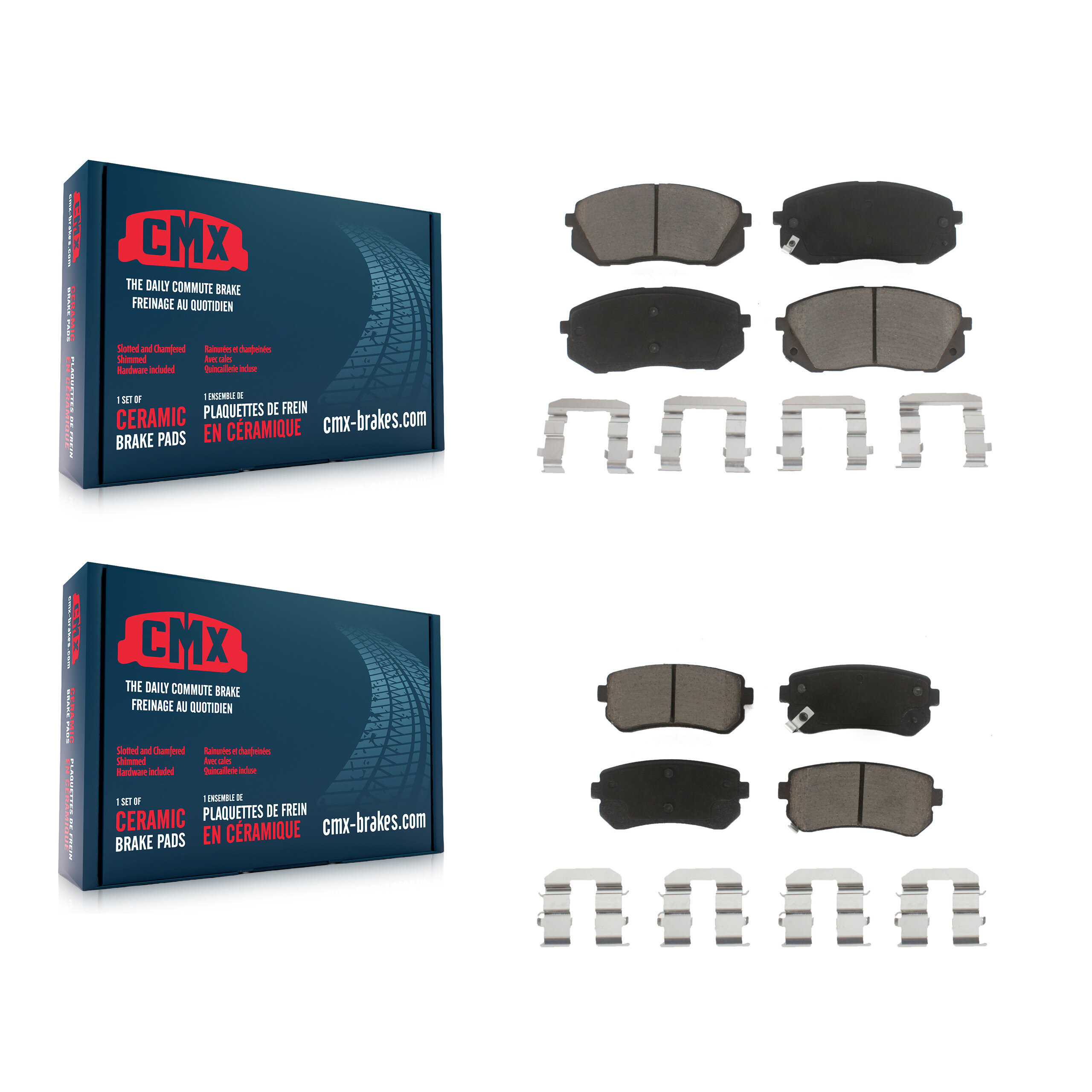 CMX - KCX-100208 - Front and Rear Disc Brake Pad Kits