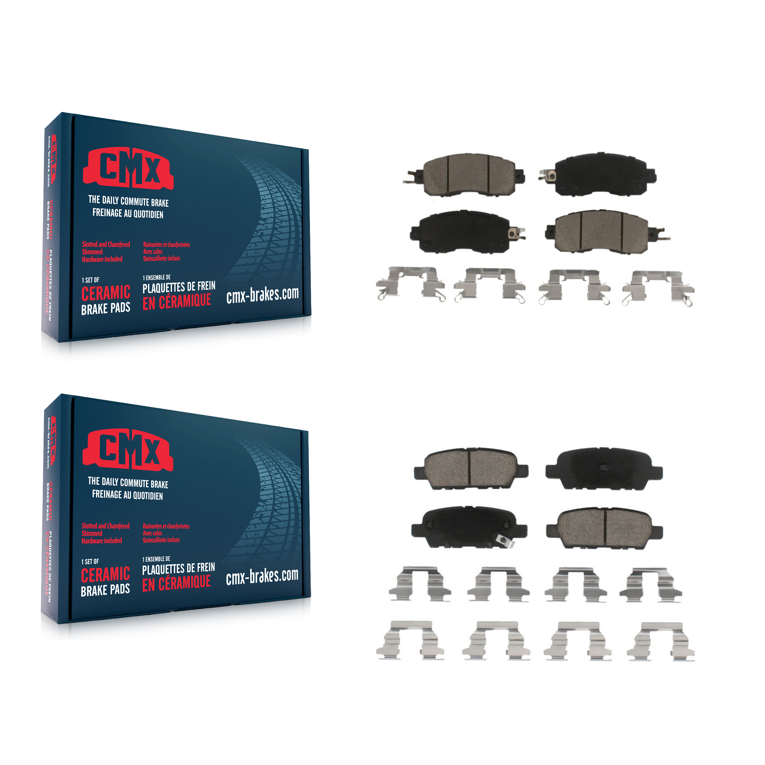 CMX - KCX-100210 - Front and Rear Disc Brake Pad Kits
