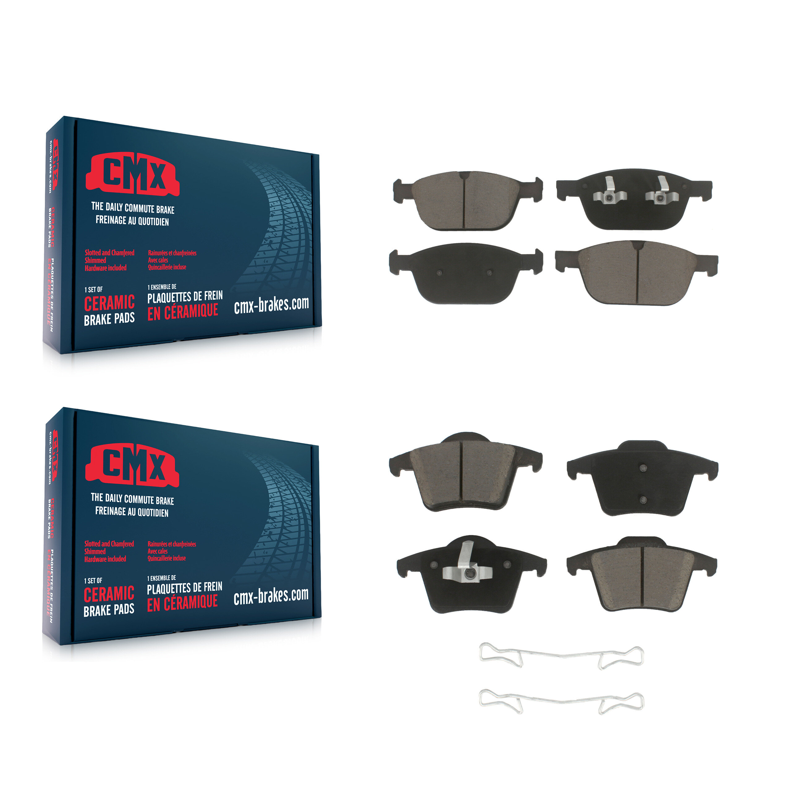 CMX - KCX-100214 - Front and Rear Disc Brake Pad Kits
