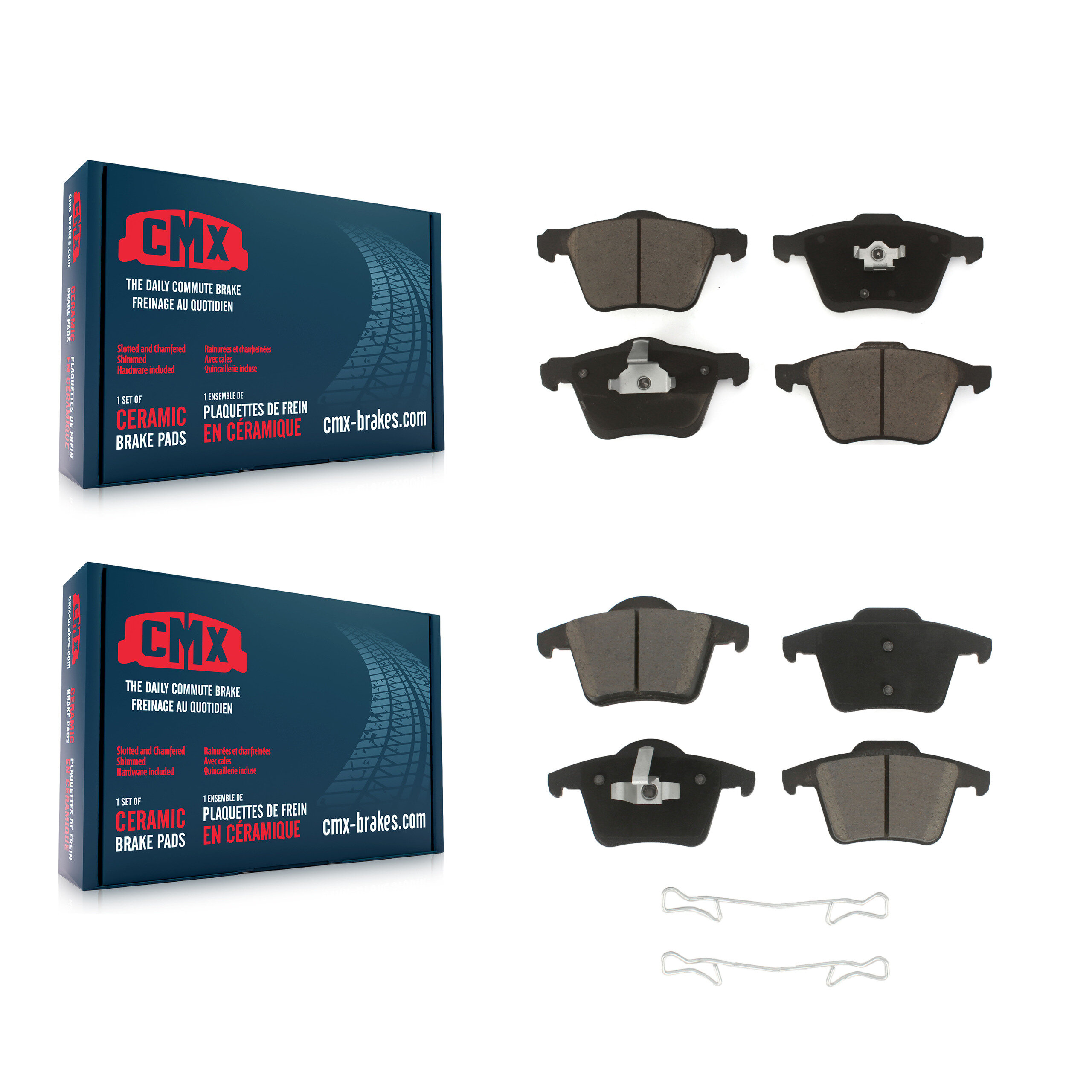 CMX - KCX-100215 - Front and Rear Disc Brake Pad Kits