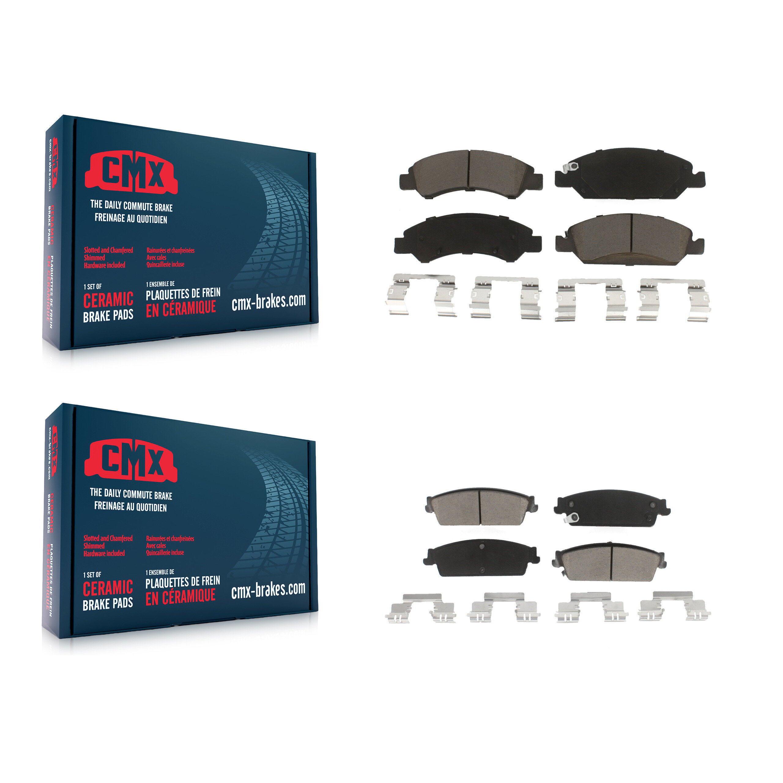 CMX - KCX-100216 - Front and Rear Disc Brake Pad Kits