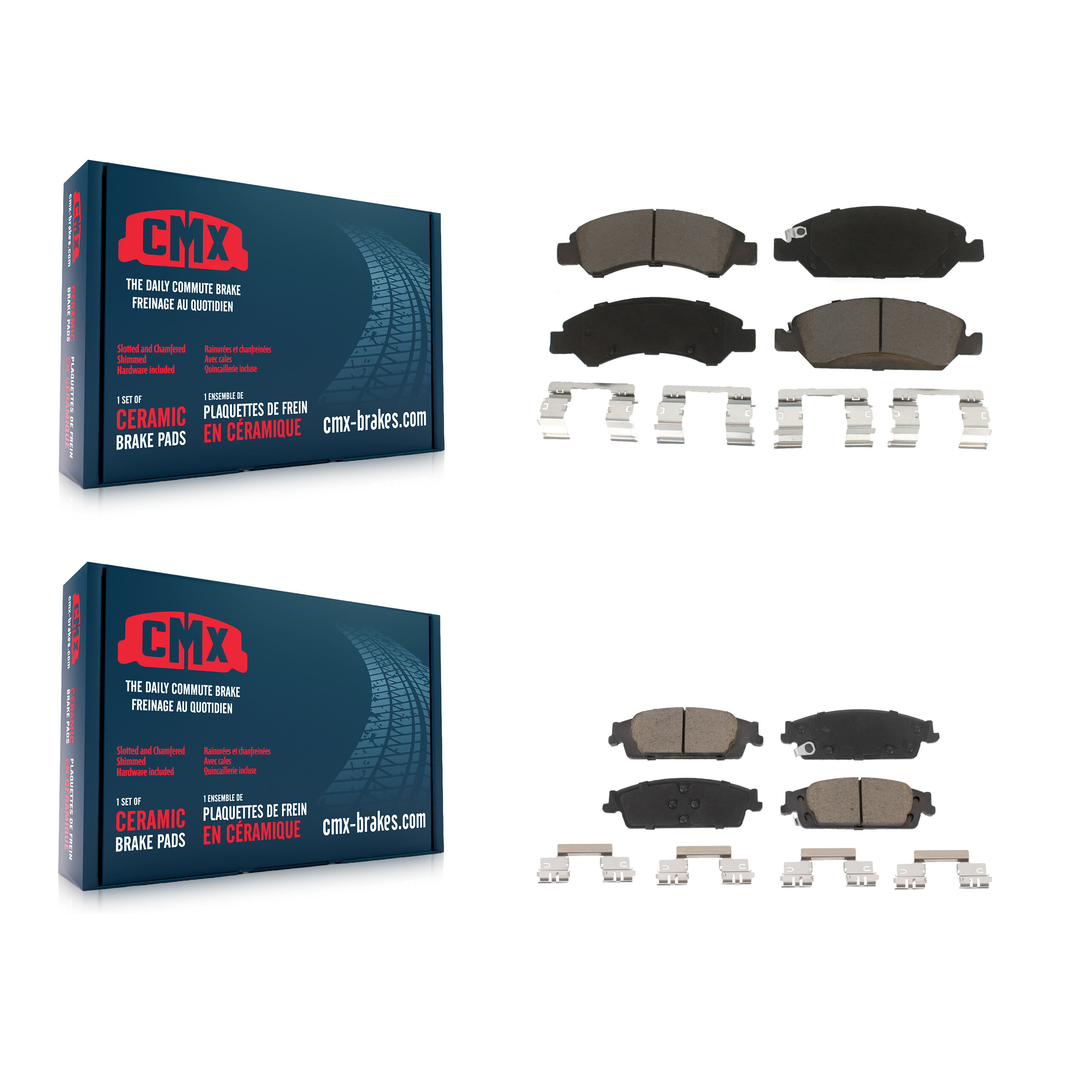 CMX - KCX-100219 - Front and Rear Disc Brake Pad Kits