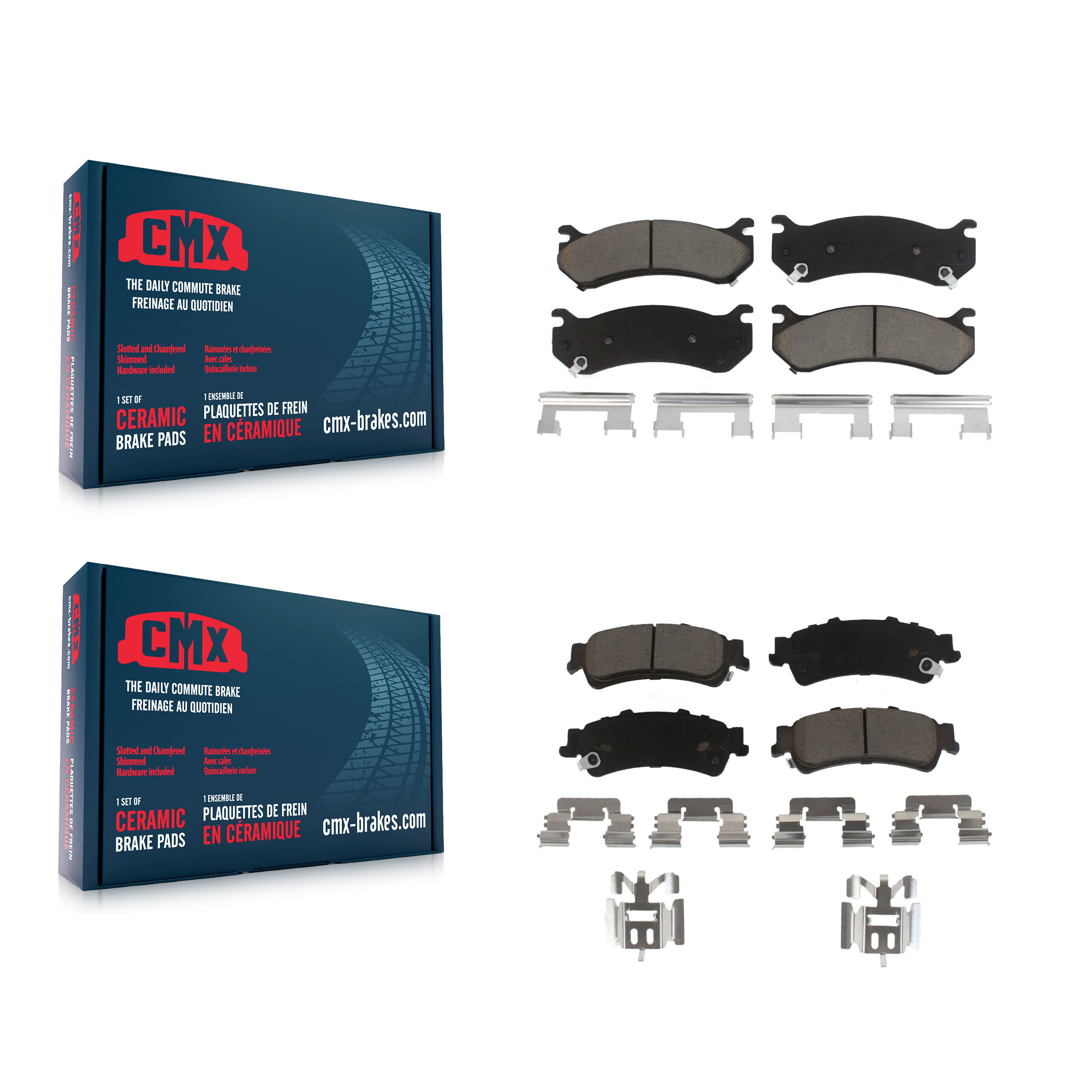 CMX - KCX-100222 - Front and Rear Disc Brake Pad Kits