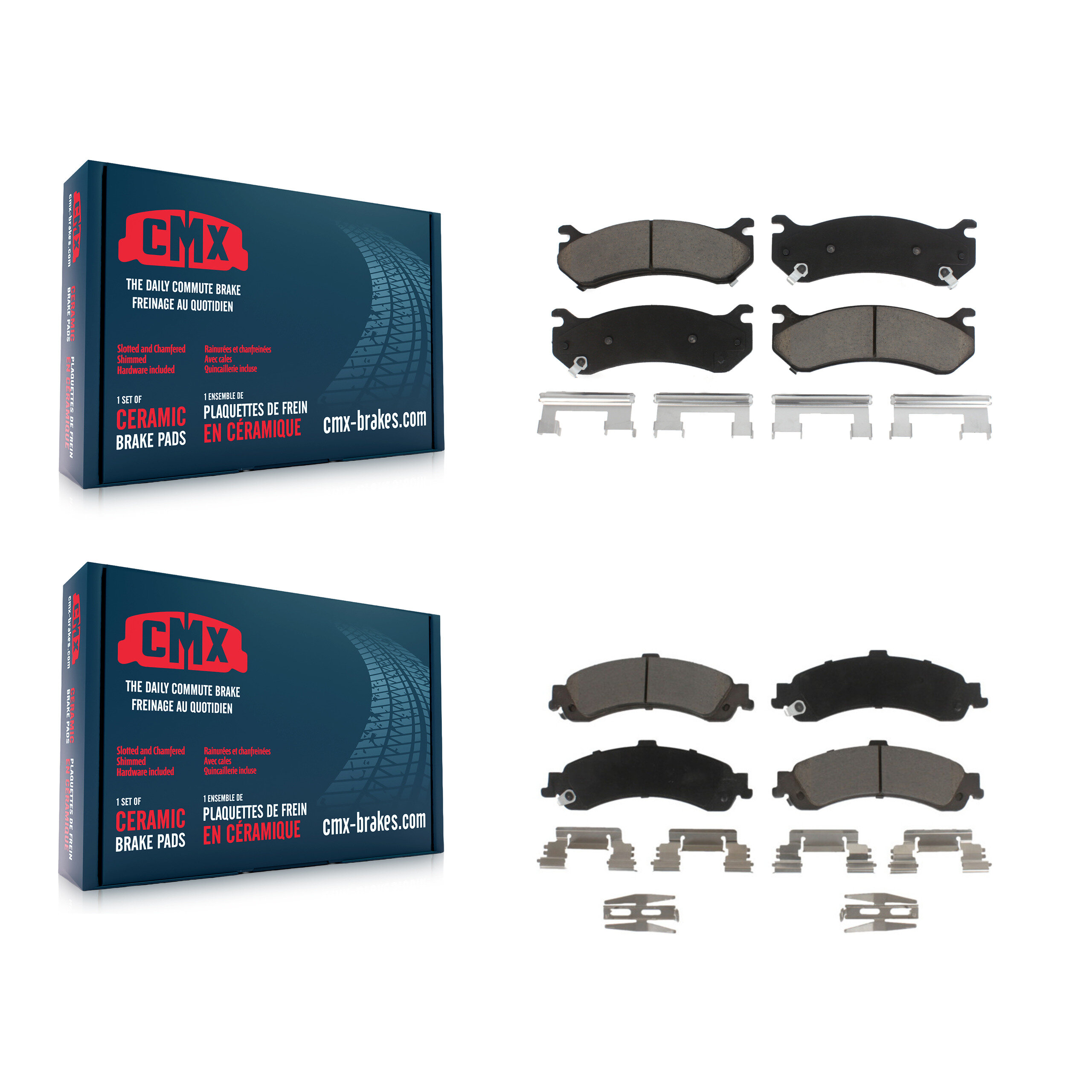 CMX - KCX-100223 - Front and Rear Disc Brake Pad Kits