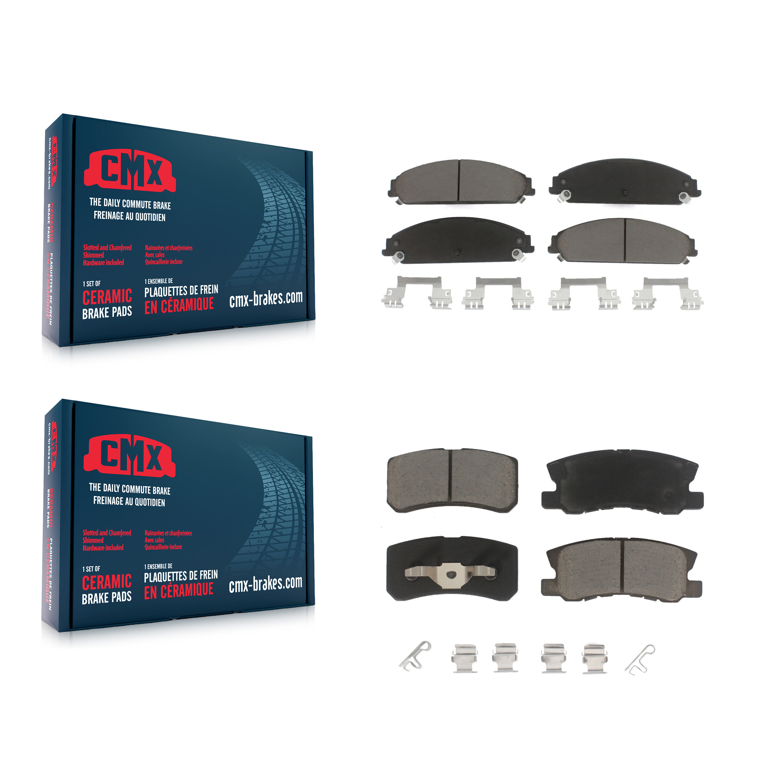 CMX - KCX-100226 - Front and Rear Disc Brake Pad Kits