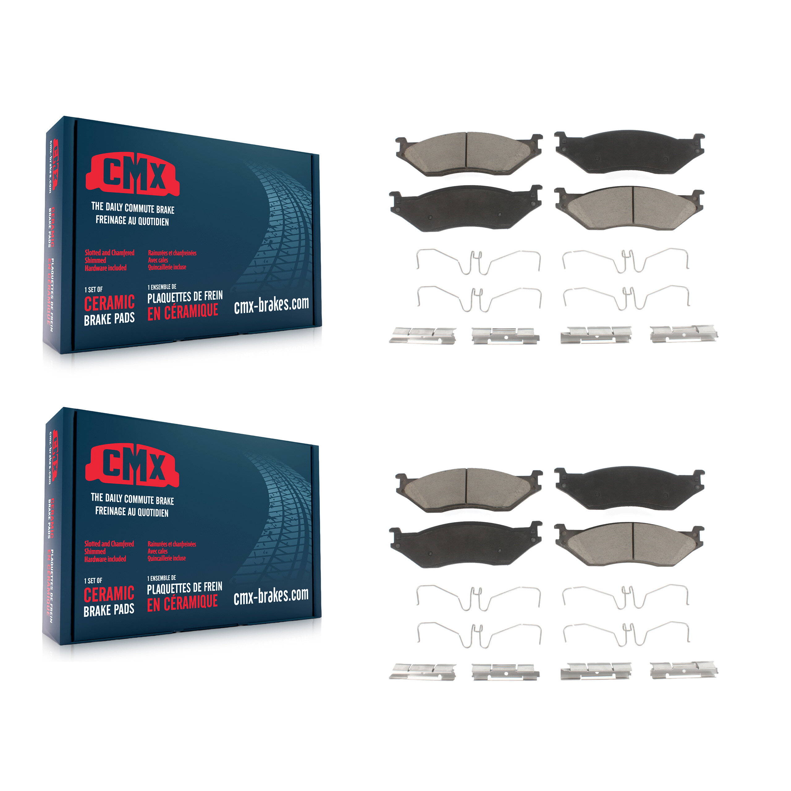 CMX - KCX-100228 - Front and Rear Disc Brake Pad Kits