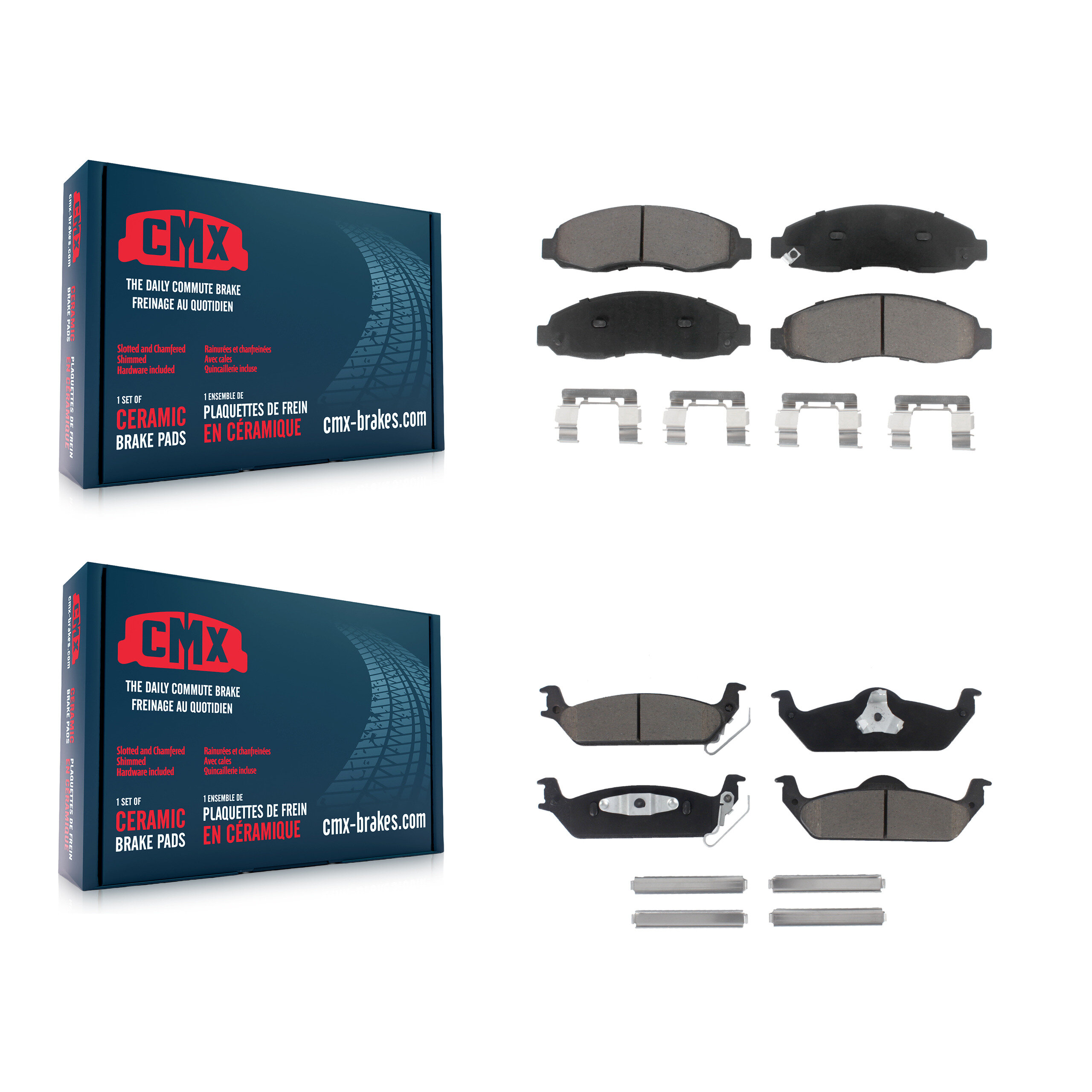 CMX - KCX-100230 - Front and Rear Disc Brake Pad Kits