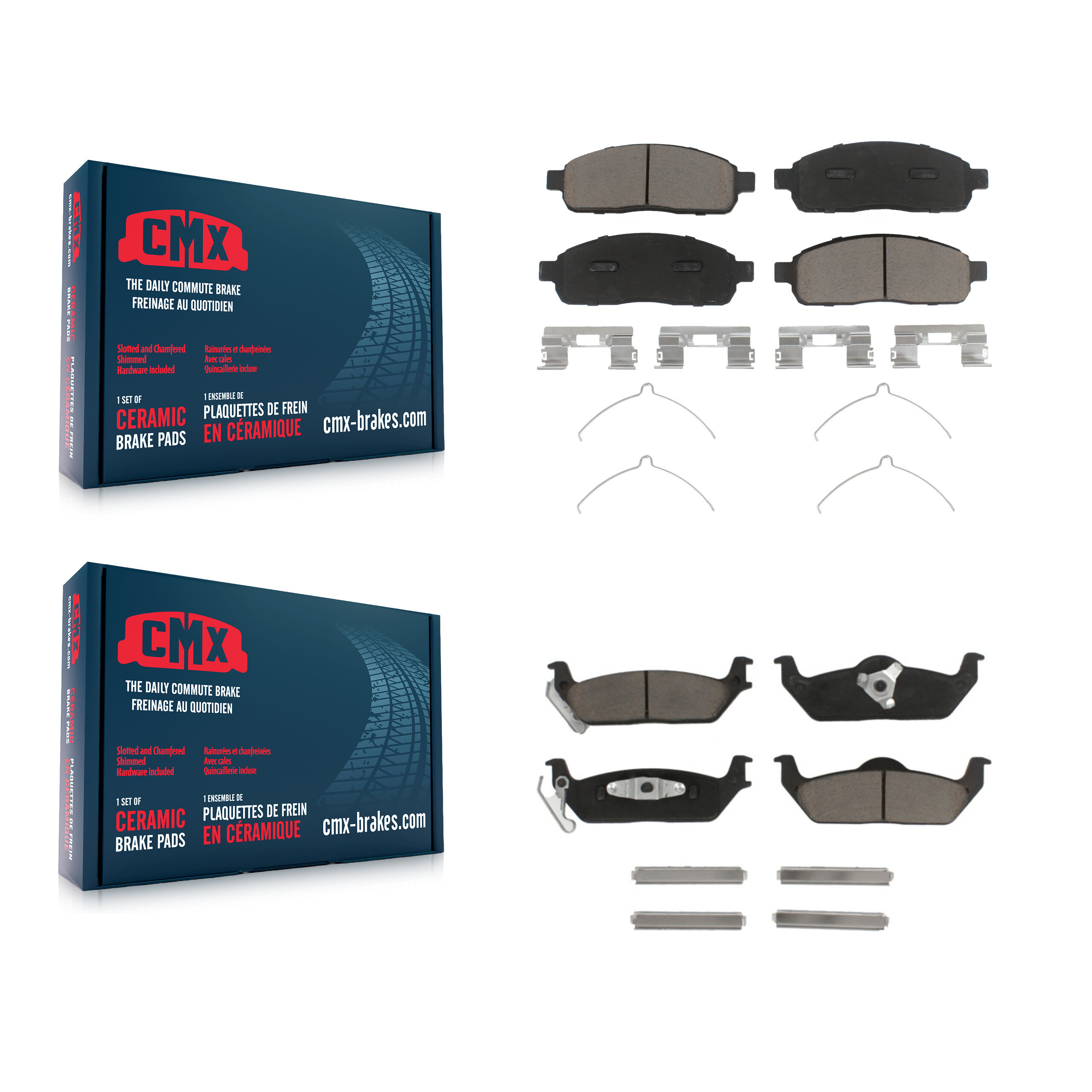 CMX - KCX-100231 - Front and Rear Disc Brake Pad Kits